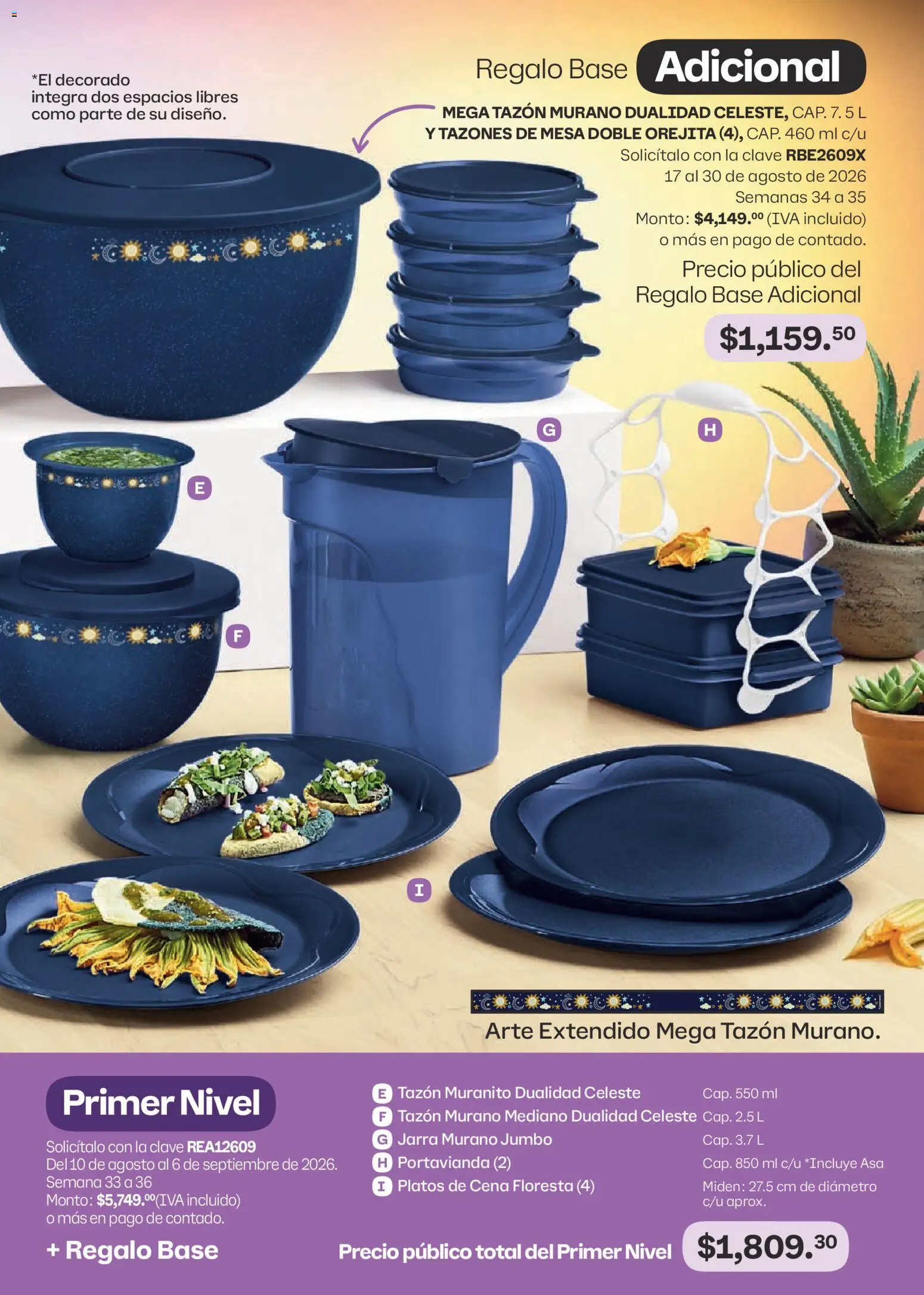 Nuevas ofertas de Tupperware válidas en toda la República Mexicana desde el 10/08/2026. ¡Encuentra las mejores ofertas en Tupperware catálogo! | Página: 111 | Productos: Mesa, Jarra