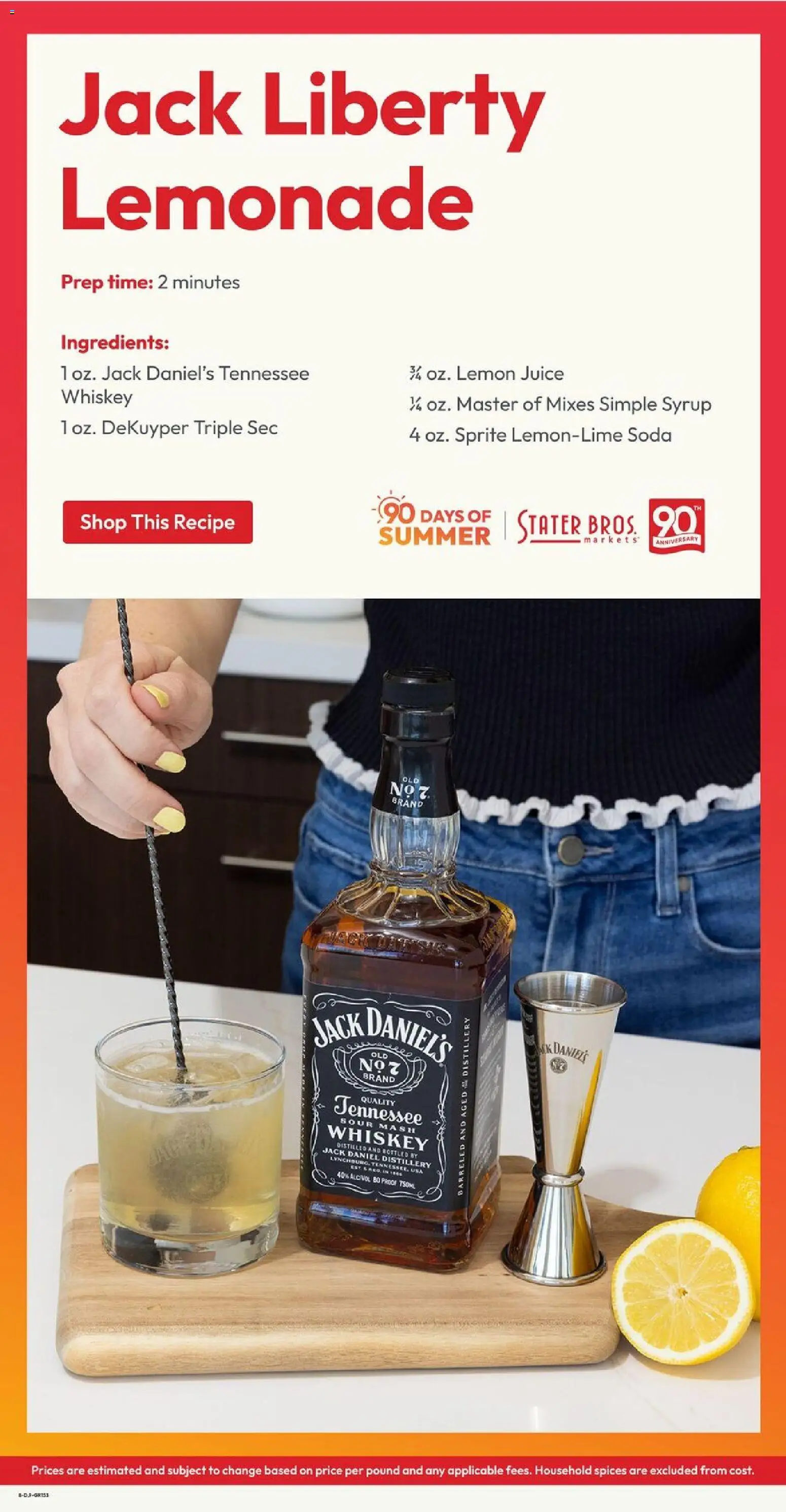 Stater Bros Weekly Ad - valid from 06/24/2026 | Page: 8 | Products: Juice, Whiskey, Spices, Lemon