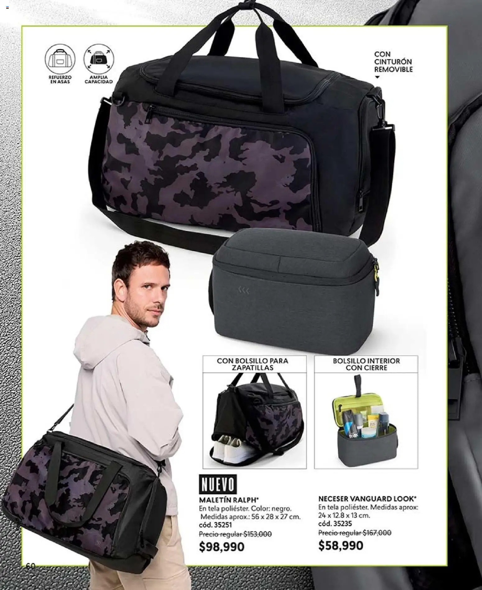 CyZone revista - valida desde el 07/09/2026 | Página: 60 | Productos: Zapatillas, Cinturón, Maletin, Neceser