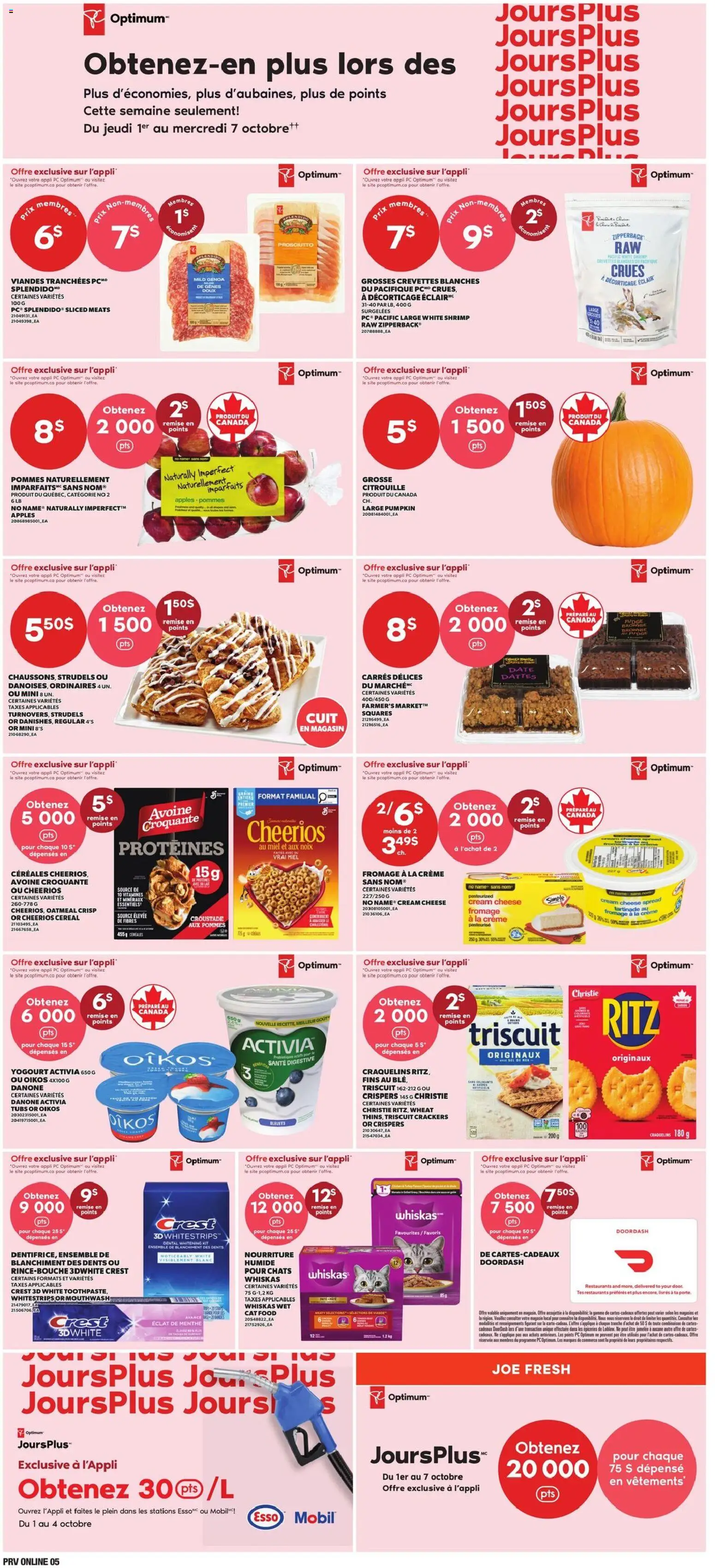 Provigo flyer valid from Oct 1, 2026 | Page: 6 | Products: PC, Cream cheese, Mouthwash, Prosciutto
