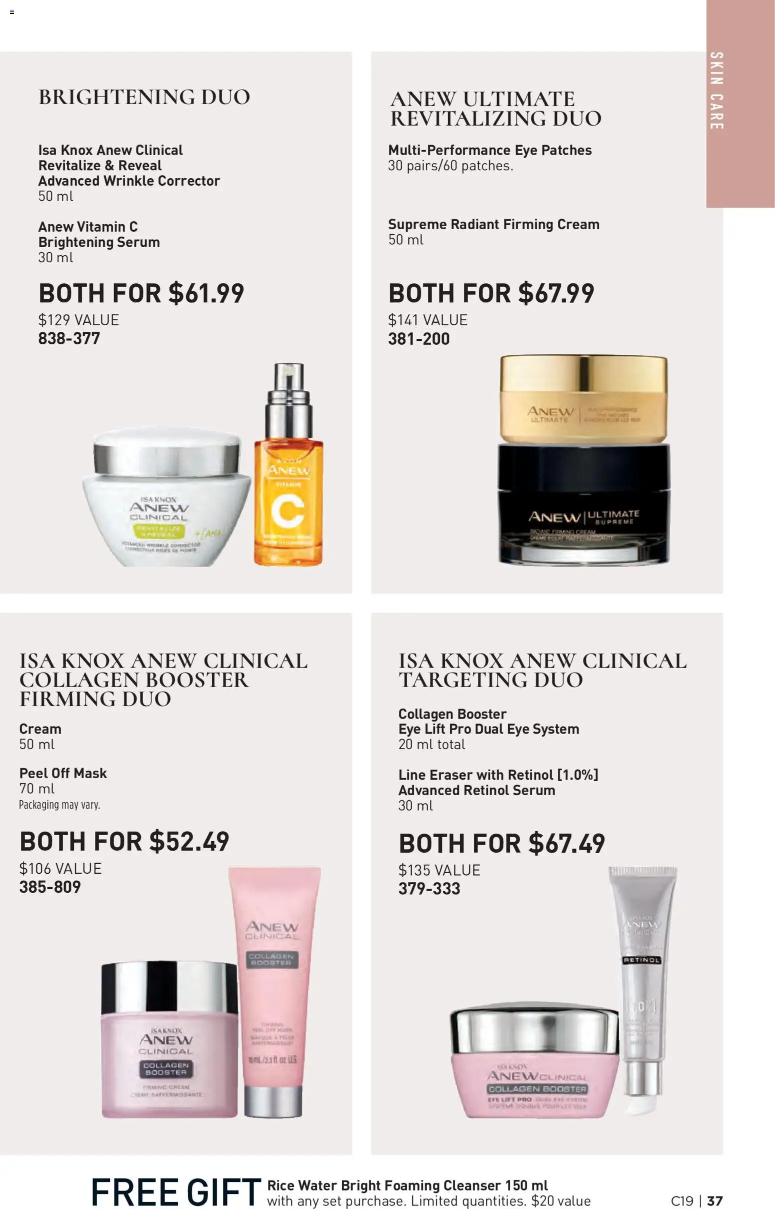 Avon flyer valid from Sep 9, 2026 | Page: 37 | Products: Rice, Cream, Water, Mask