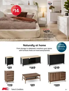 Preview of Kmart Winter Living - valid from 13.05.2026 | Page: 31 | Products: Bed frame, Cushion, Vase, Bed