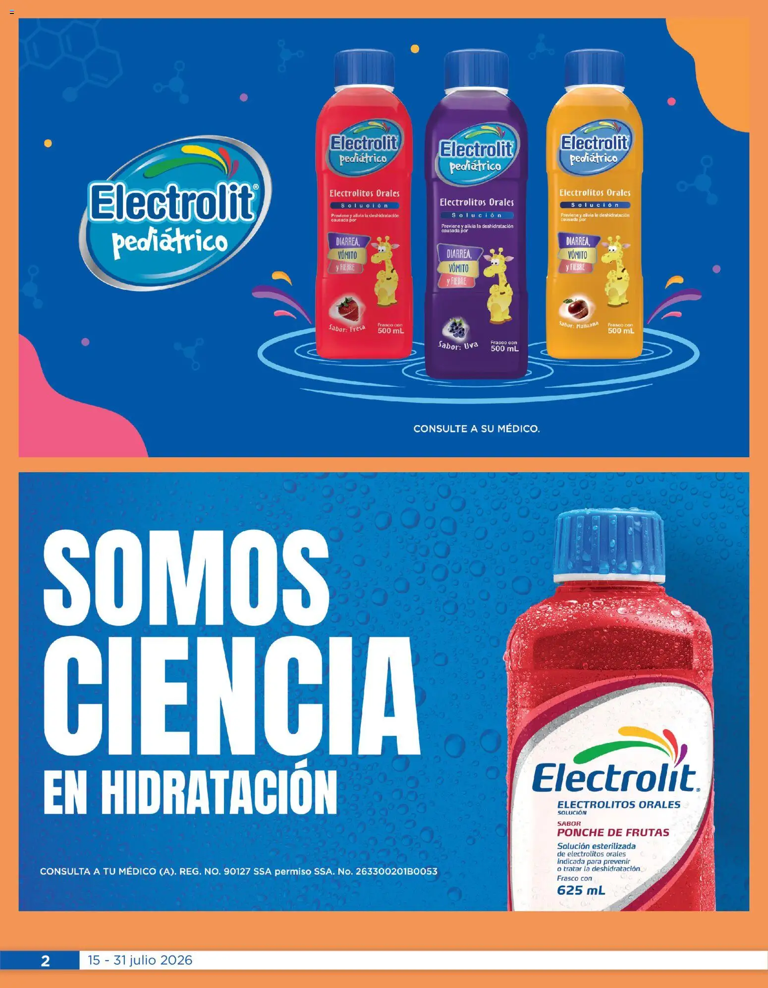 Nuevas ofertas de Chedraui válidas en toda la República Mexicana desde el 15/07/2026. ¡Encuentra las mejores ofertas en Chedraui folleto Cuidar tu salud! | Página: 2 | Productos: Fresa, Frasco, Manzana, Uva