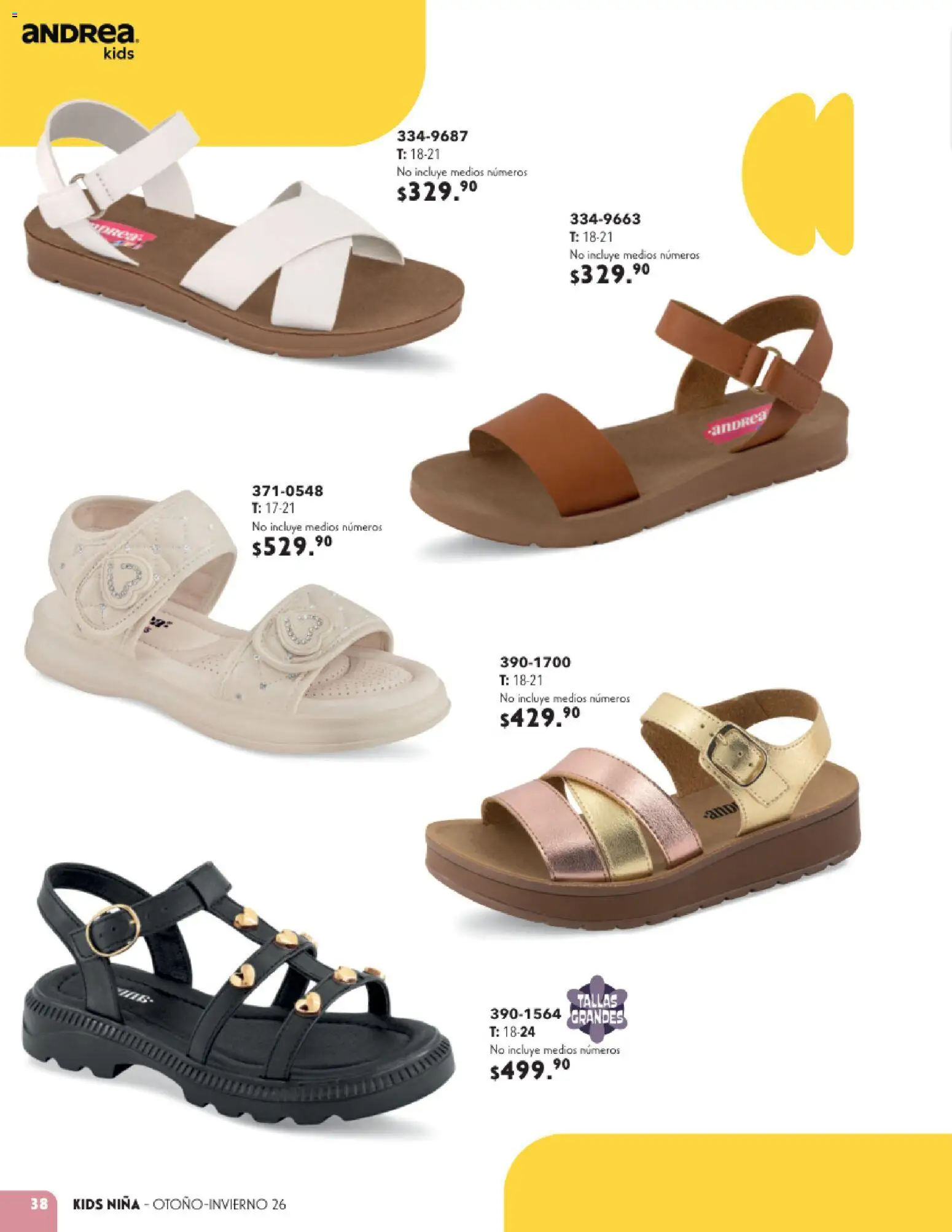Nuevas ofertas de Andrea válidas en toda la República Mexicana desde el 23/08/2026. ¡Encuentra las mejores ofertas en Andrea catálogo Infantil! | Página: 38