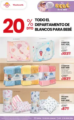 Vista previa de Del Sol y Woolworth catálogo, nuevo folleto de la tienda, válido en México a partir del 29/09/2026 | Página: 7 | Productos: Cobertor