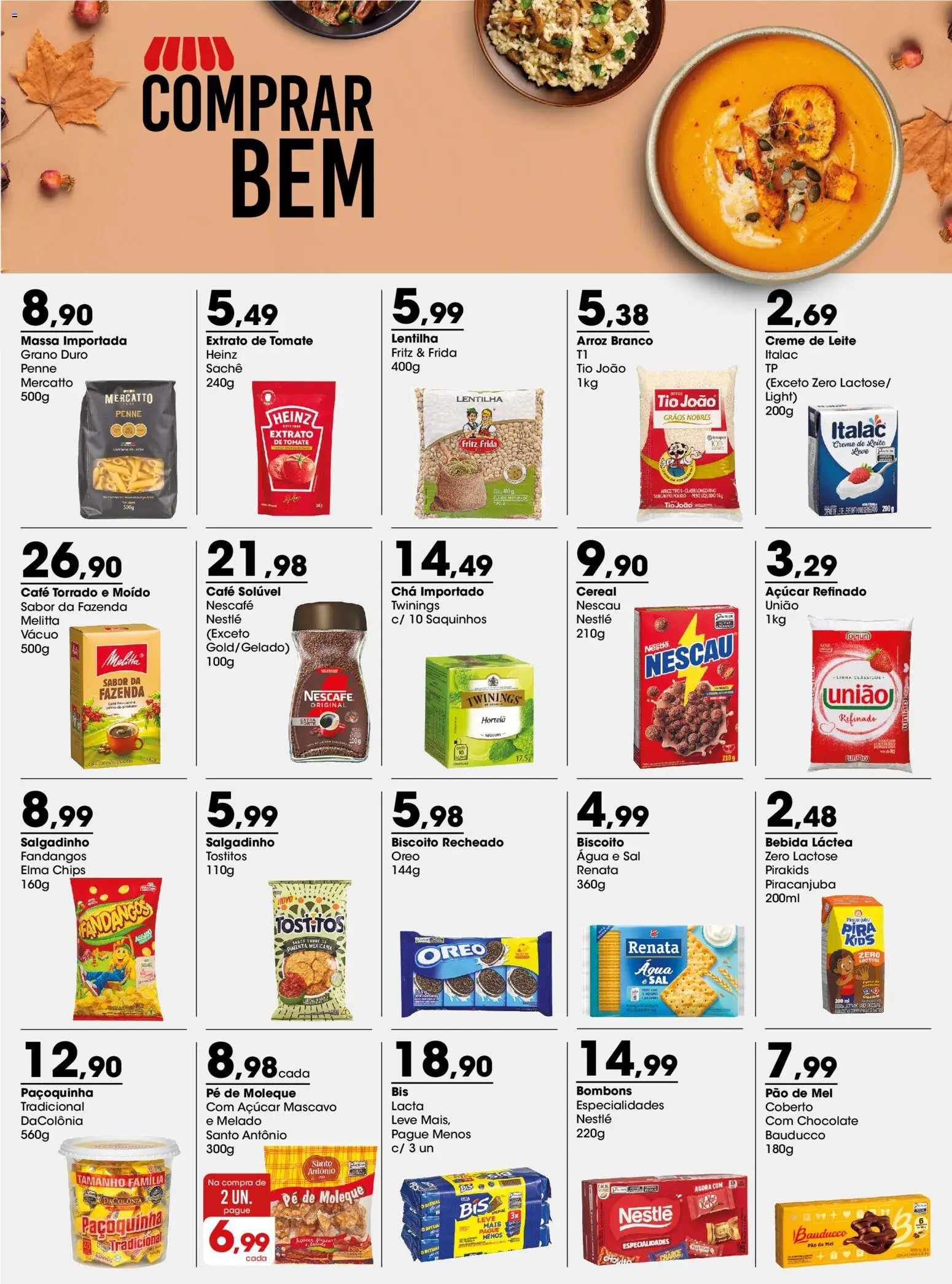 Zaffari Folheto - válido de 08.06.2026 | Página: 1 | Produtos: Leite, Pão, Mel, Açúcar