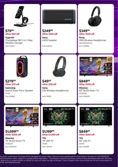 Preview of Costco catalogue - valid from 15.06.2026 | Page: 3 | Products: Tv, Speaker, Smart tv, Wireless charger