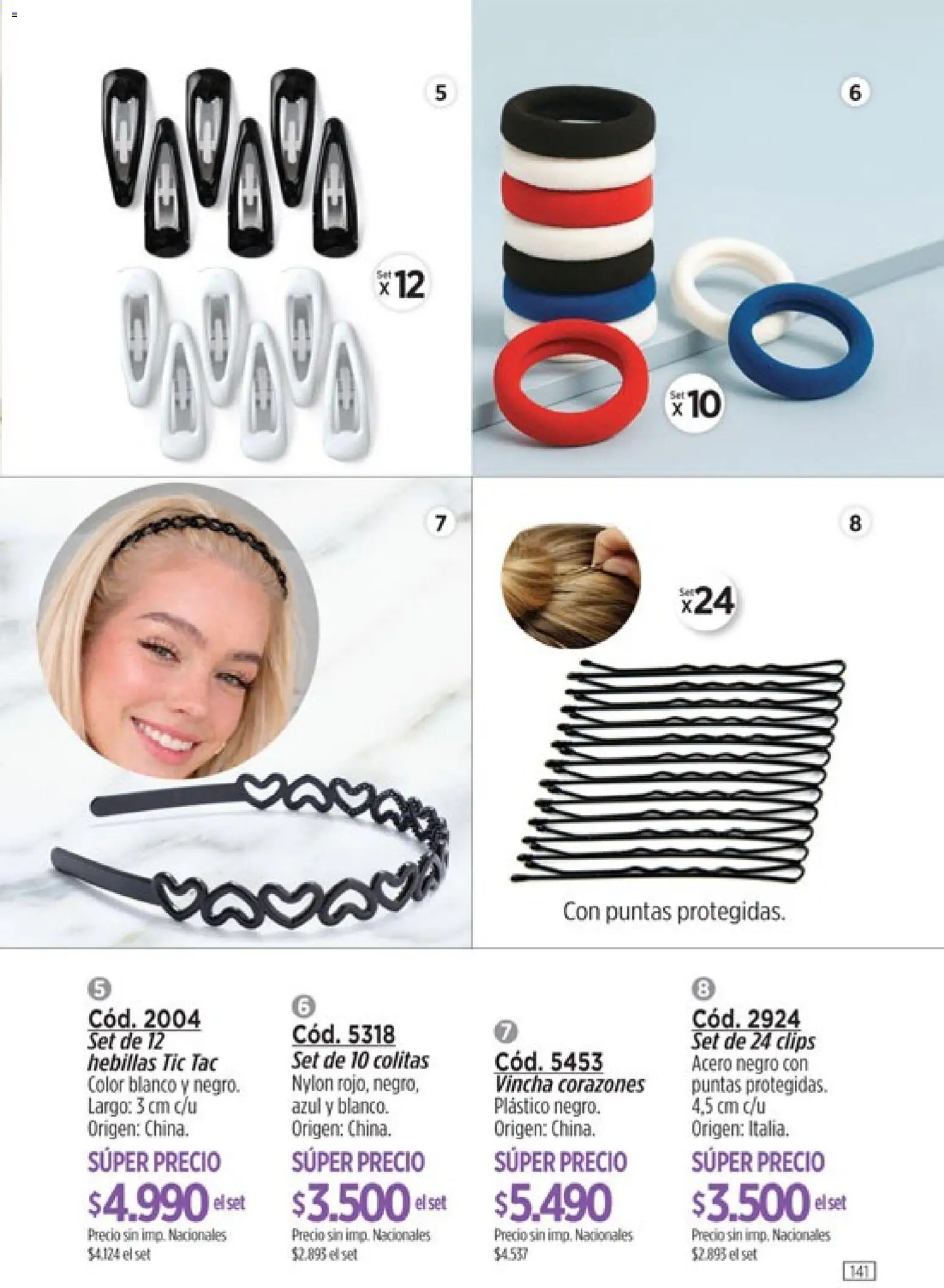 Catálogo Amodil Campaña 12 │ válido desde el 30/06/2026 | Página: 141 | Productos: Hebillas, Vincha