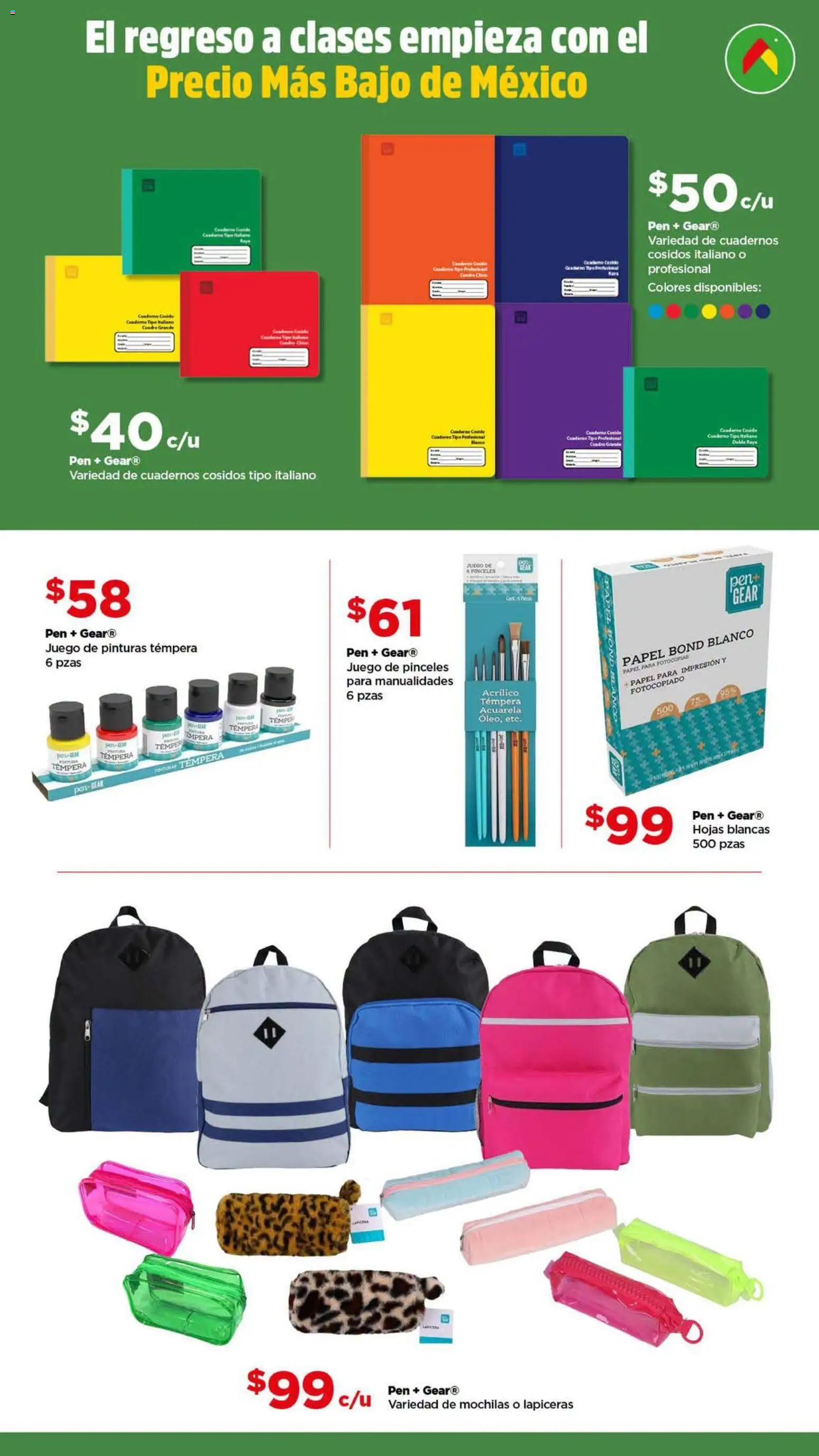 Nuevas ofertas de Bodega Aurrerá válidas en toda la República Mexicana desde el 10/07/2026. ¡Encuentra las mejores ofertas en Bodega Aurrerá folleto Back to School! | Página: 3