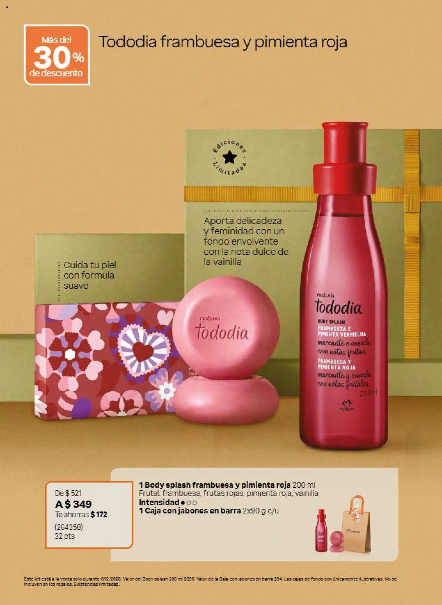 Nuevas ofertas de Natura válidas en toda la República Mexicana desde el 31/07/2026. ¡Encuentra las mejores ofertas en Natura campaña 12 2026! | Página: 15 | Productos: Body, Dulce, Té, Caja