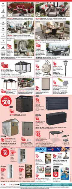 Preview of Canadian Tire weekly flyer from shop Canadian Tire valid from Jun 25, 2026 | Page: 8 | Products: Pillow, Coffee table, Table, Chair