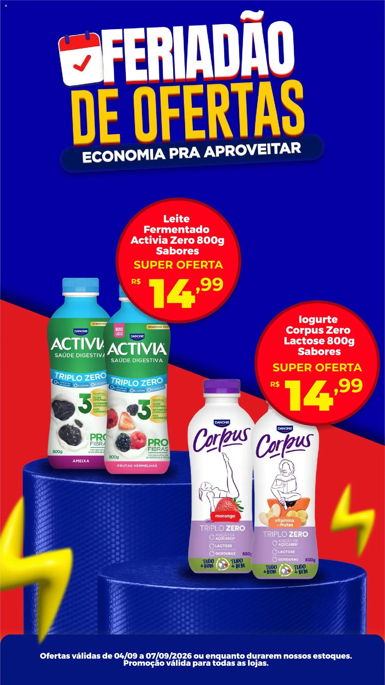 Semar Supermercado Folheto - válido de 04/09/2026 | Página: 1 | Produtos: Probióticos, Frutas vermelhas, Leite fermentado, Ameixa