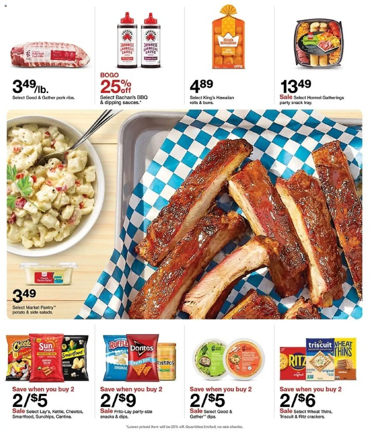 Target Weekly Ad - valid from 08/30/2026 | Page: 6 | Products: Pork, Chips, Sauce, Snacks