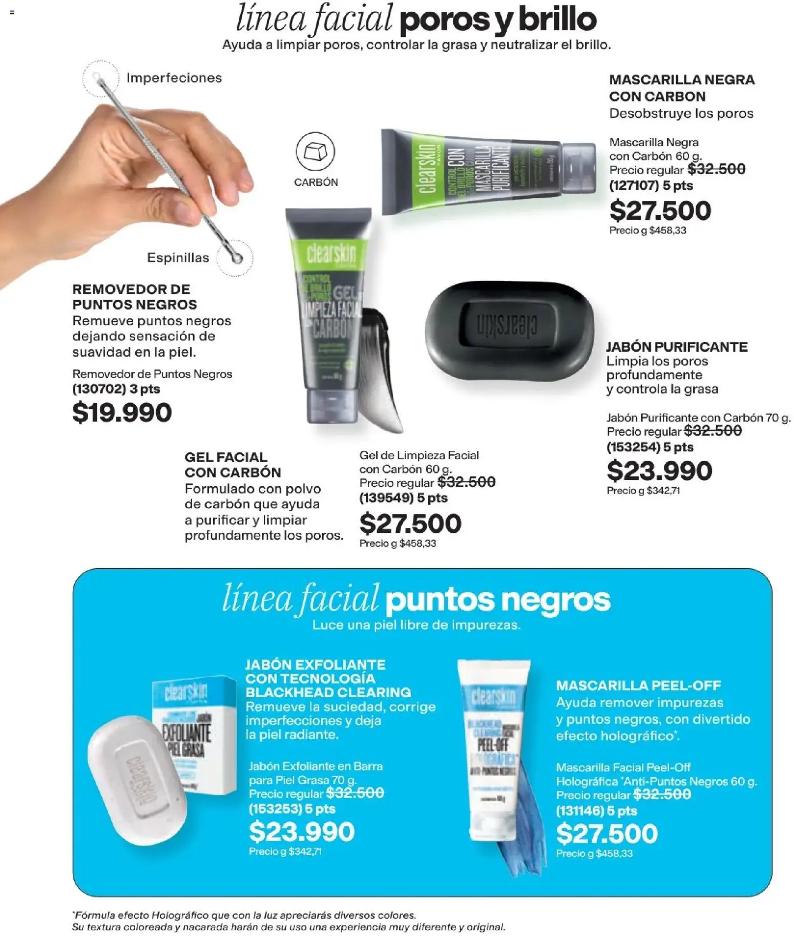 Avon revista - valida desde el 16/08/2026 | Página: 121 | Productos: Mascarilla, Polvo, Jabón, Carbón