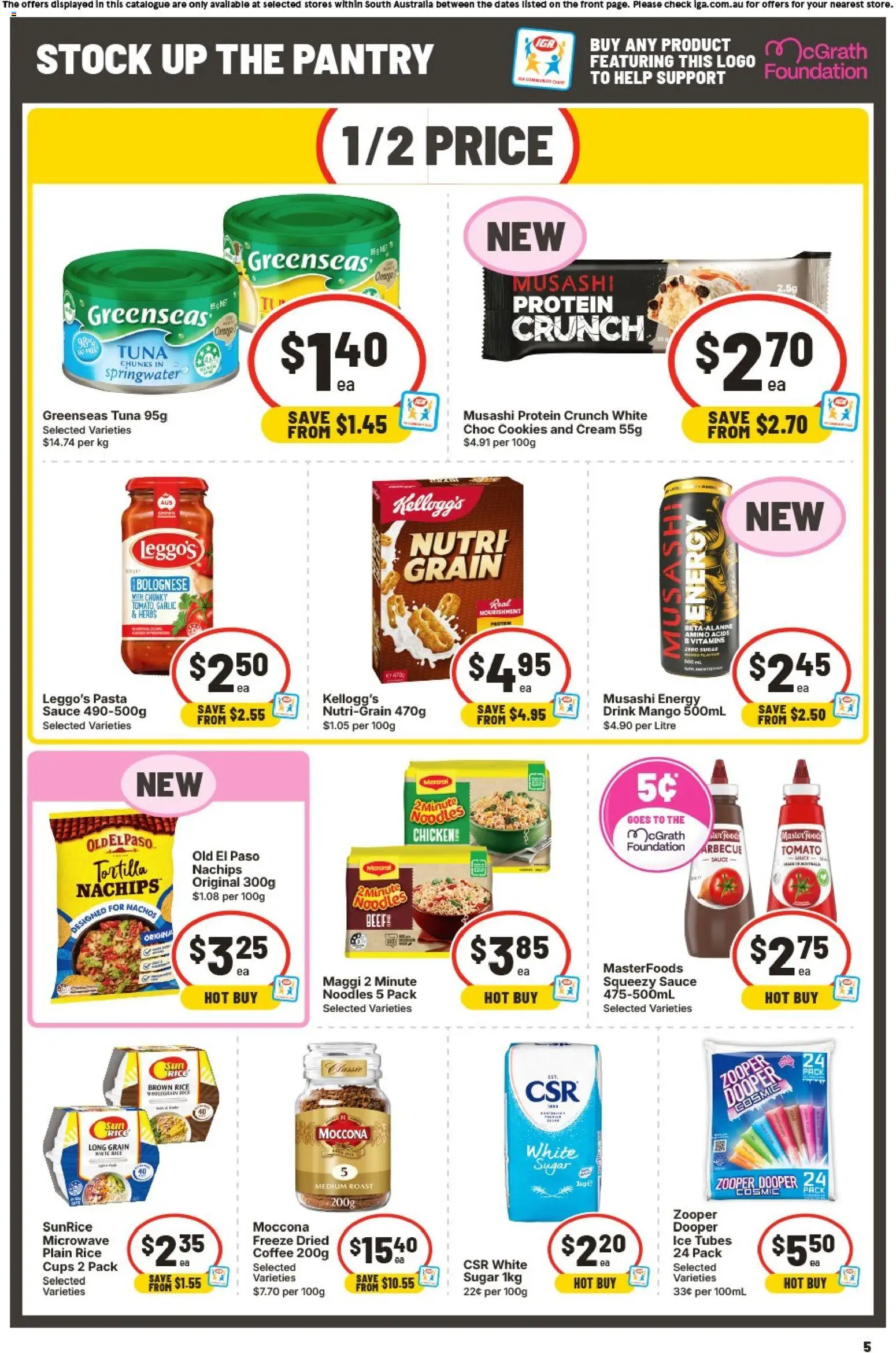 IGA catalogue - valid from 16/09/2026 | Page: 6 | Products: Noodles, Beef, Tuna, Foundation