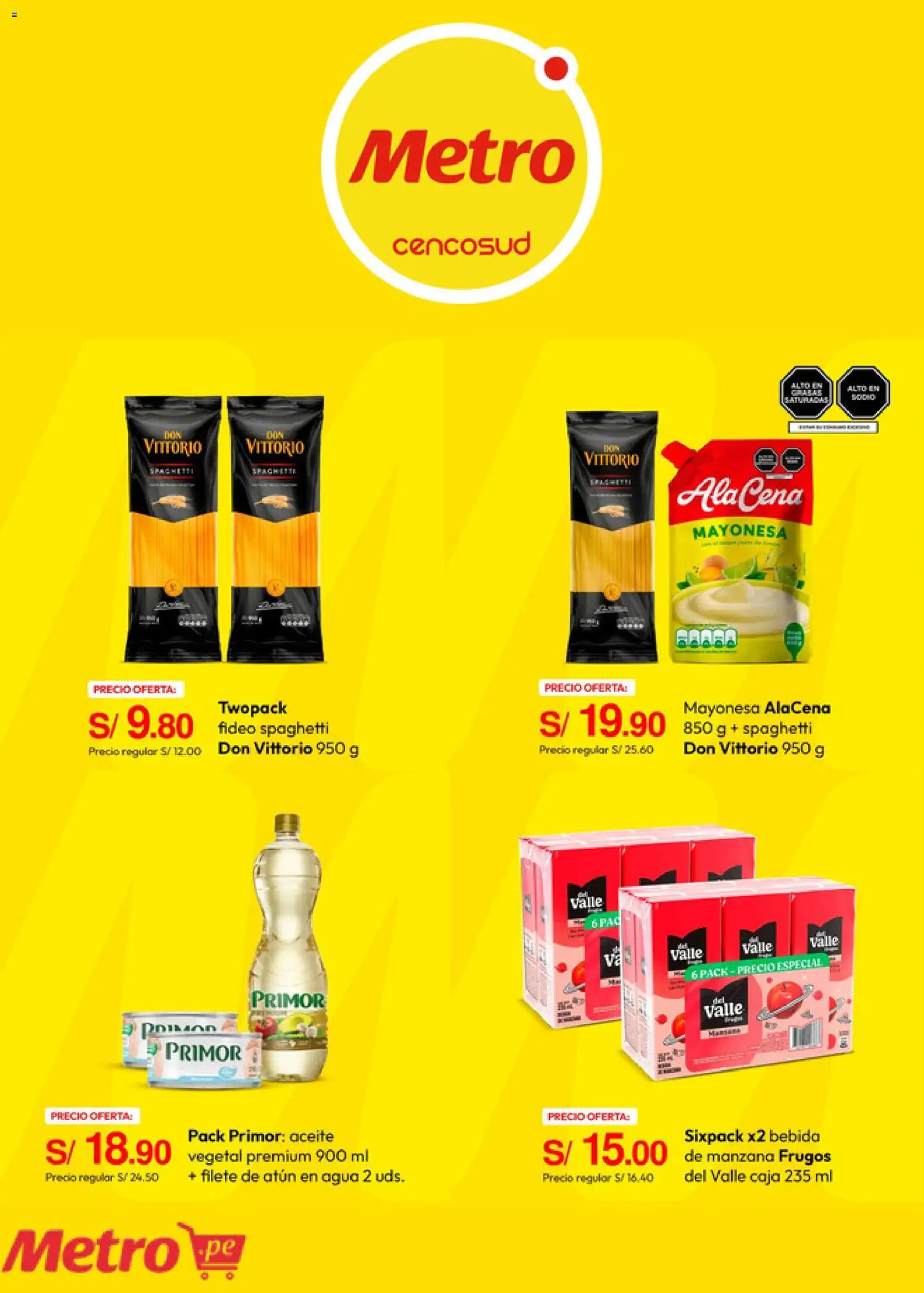 Catálogo Metro válido desde 04.05.2026 | Página: 2 | Productos: Caja, Aceite