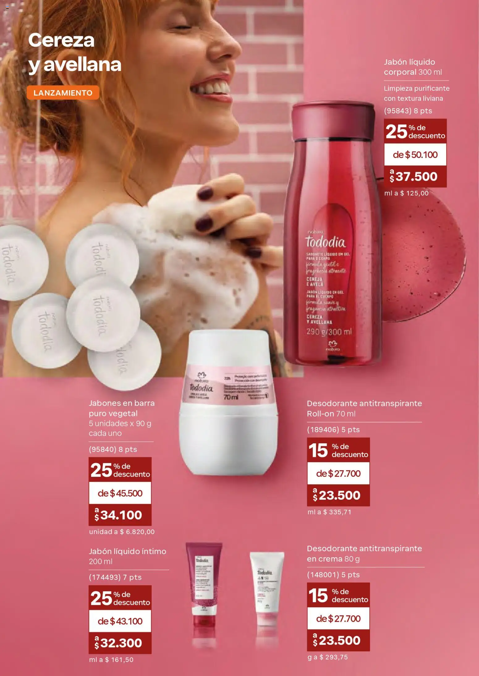 Natura revista - valida desde el 08.04.2026 | Página: 127 | Productos: Crema, Jabón líquido, Jabón, Desodorante