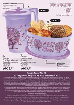 Vista previa de Tupperware catálogo, nuevo folleto de la tienda, válido en México a partir del 13/07/2026 | Página: 110 | Productos: Mesa