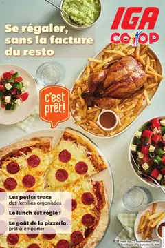 Preview of IGA circulaire - Se régaler sans la facture du resto from shop IGA valid from Aug 27, 2026