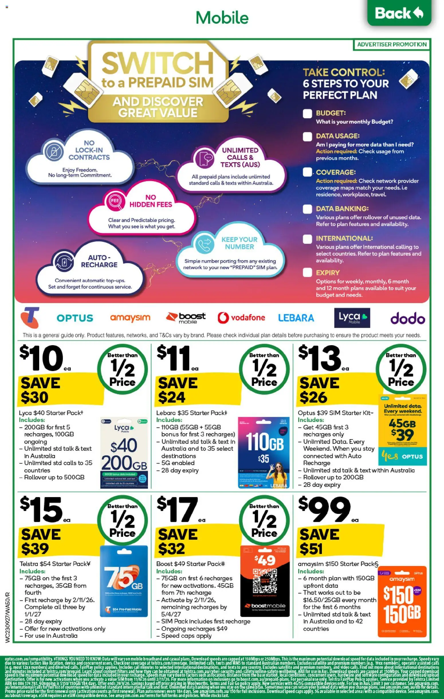 Woolworths catalogue - valid from 23/09/2026 | Page: 52 | Products: Device, Satellite, Mobile, Video