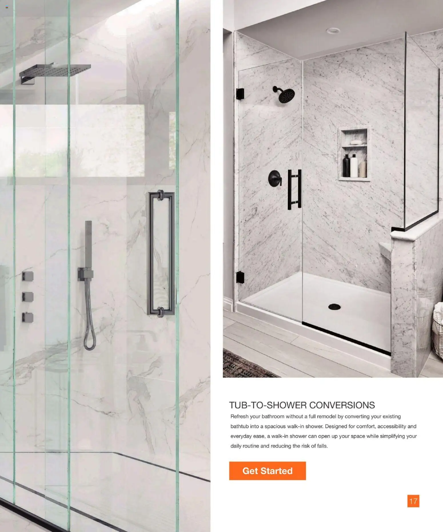 Home Depot Home Services Catalog - valid from 09/17/2026 | Page: 17 | Products: Shower, Bathtub