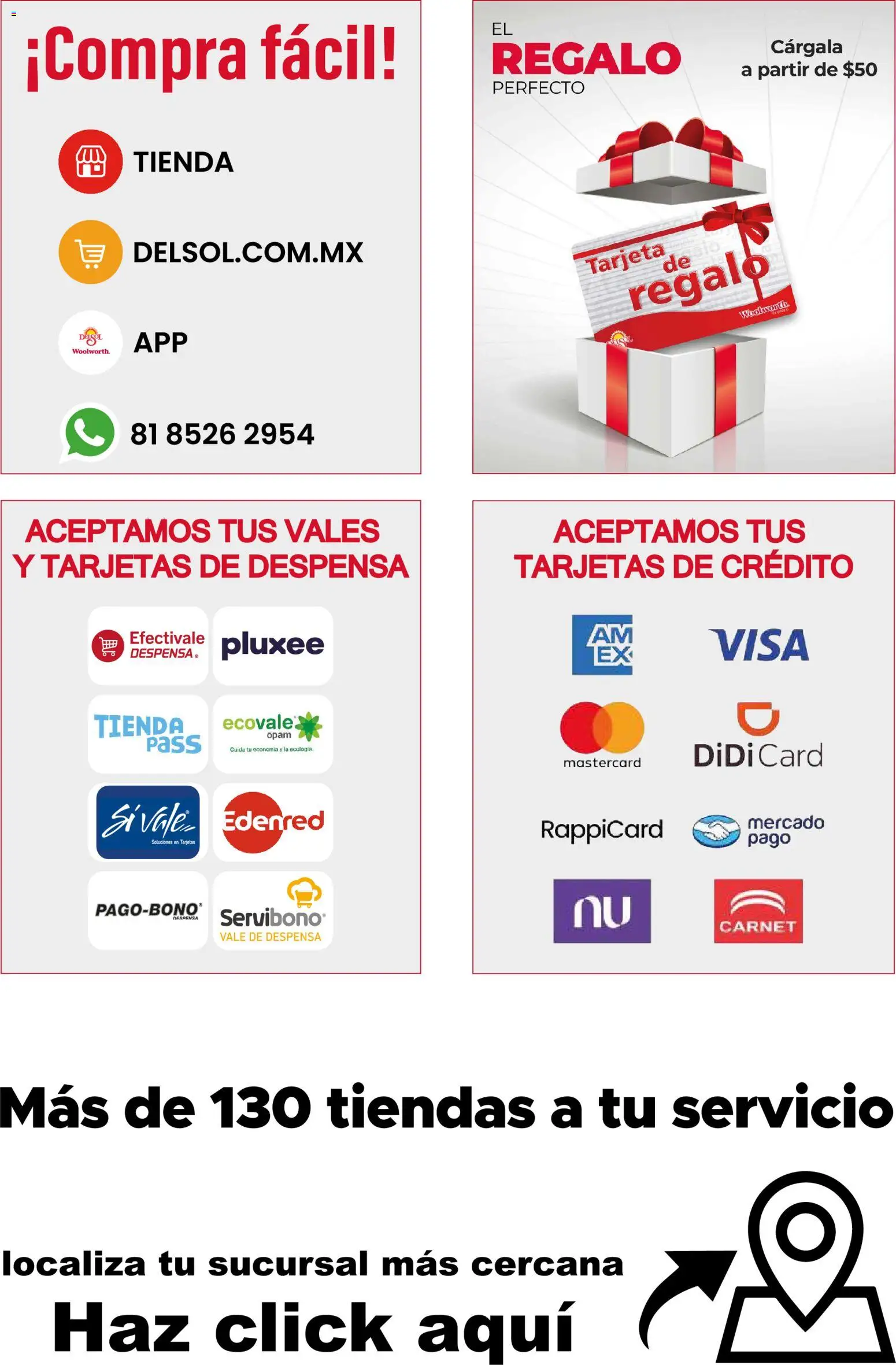 Nuevas ofertas de Del Sol y Woolworth válidas en toda la República Mexicana desde el 01/10/2026. ¡Encuentra las mejores ofertas en Del Sol y Woolworth catálogo Luce el Otoño en Tiendas! | Página: 16