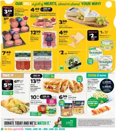 Preview of Thrifty Foods weekly flyer / circulaire from shop Thrifty Foods valid from 18.06.2026 | Page: 5 | Products: Beef, Cheese, Salami, Chicken