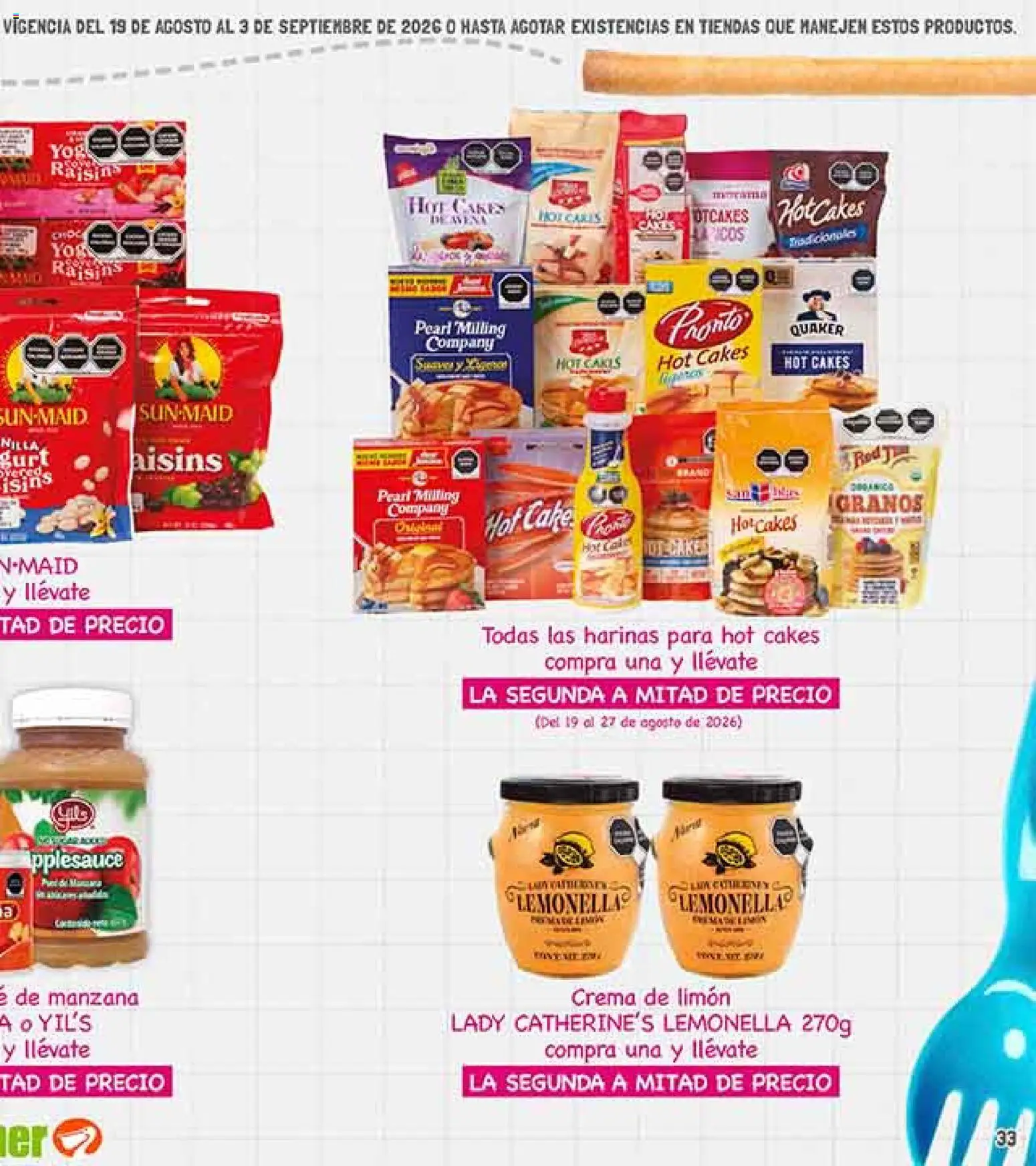 Nuevas ofertas de La Comer válidas en toda la República Mexicana desde el 19/08/2026. ¡Encuentra las mejores ofertas en La Comer folleto! | Página: 65 | Productos: Crema, Manzana, Limón