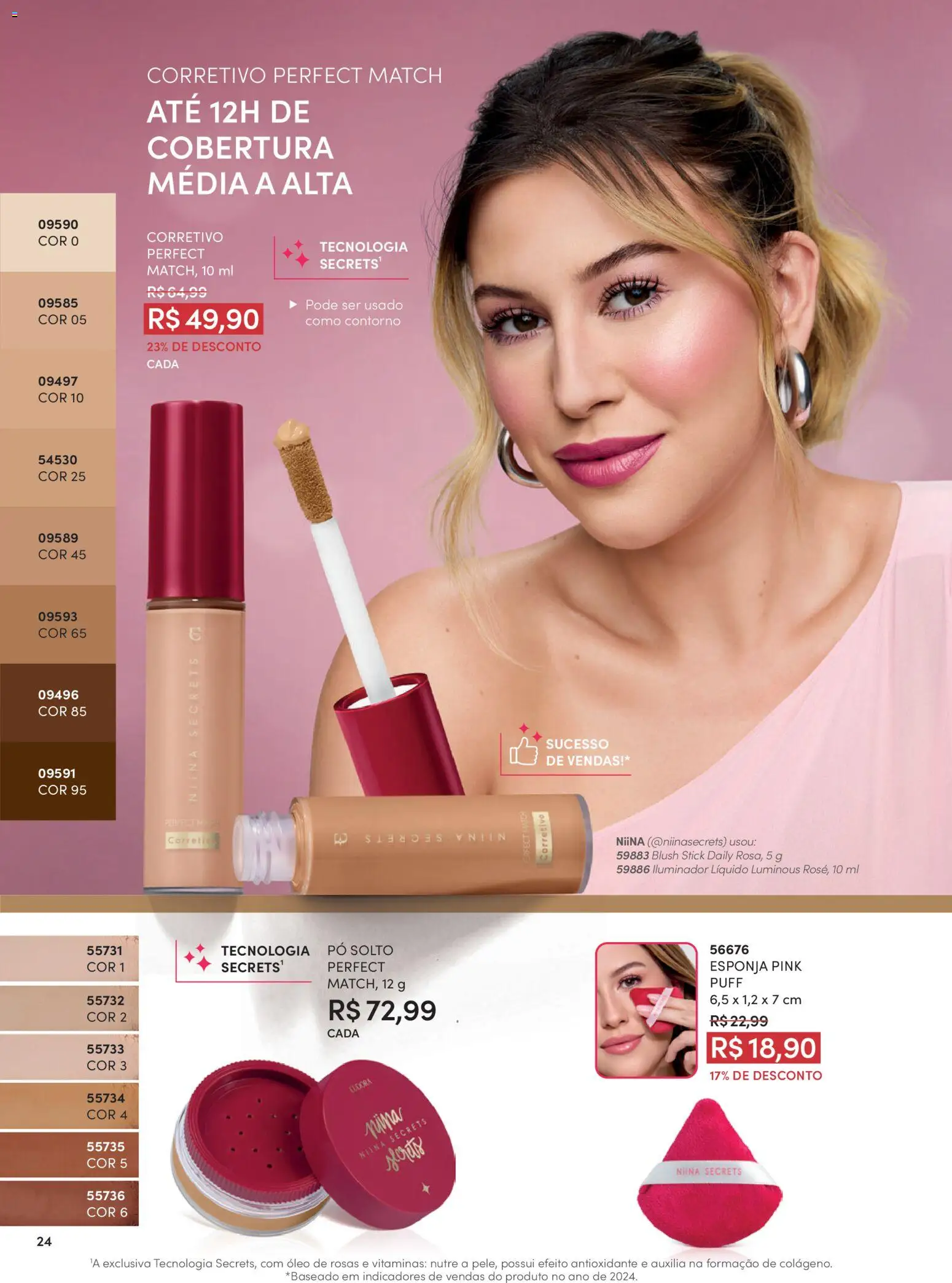 Eudora Folheto - válido de 15/07/2026 | Página: 27 | Produtos: Pó, Blush, Esponja, Iluminador