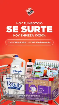 Vista previa de City Club catálogo Hoy tu negocio se surte, nuevo folleto de la tienda, válido en México a partir del 26/10/2026