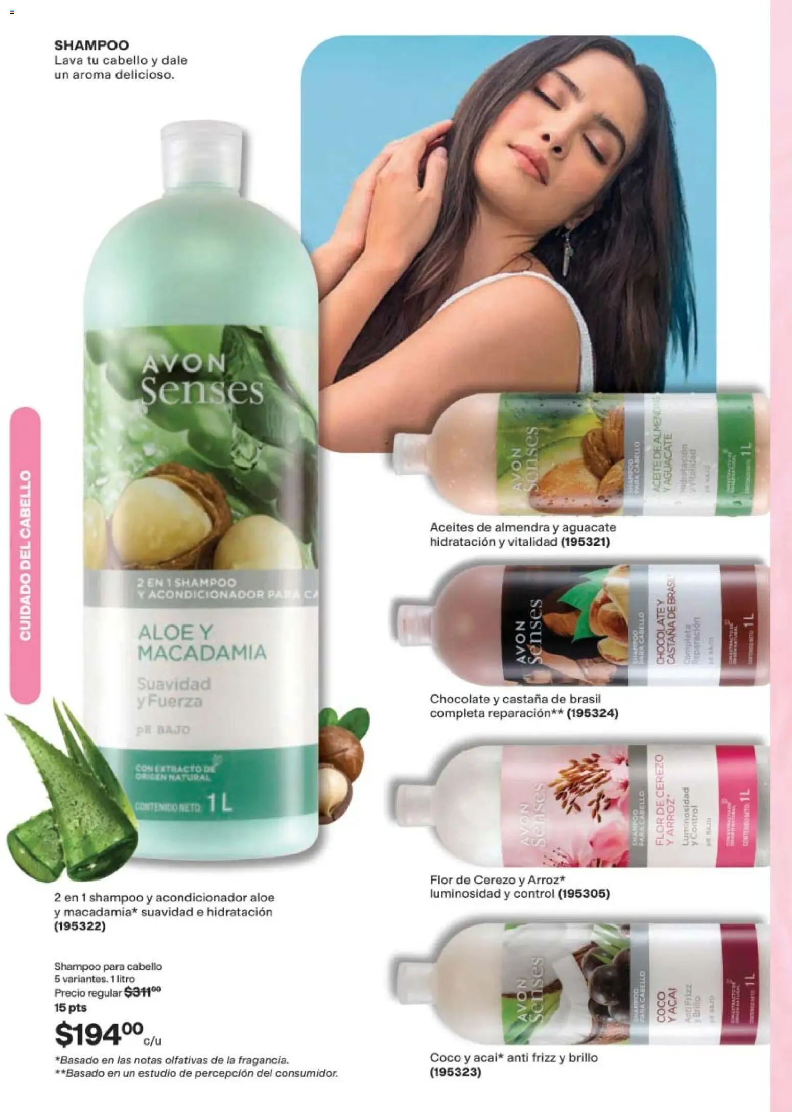 Nuevas ofertas de AVON válidas en toda la República Mexicana desde el 11/09/2026. ¡Encuentra las mejores ofertas en AVON campaña 14 2026! | Página: 156 | Productos: Brillo, Almendra, Shampoo, Acondicionador