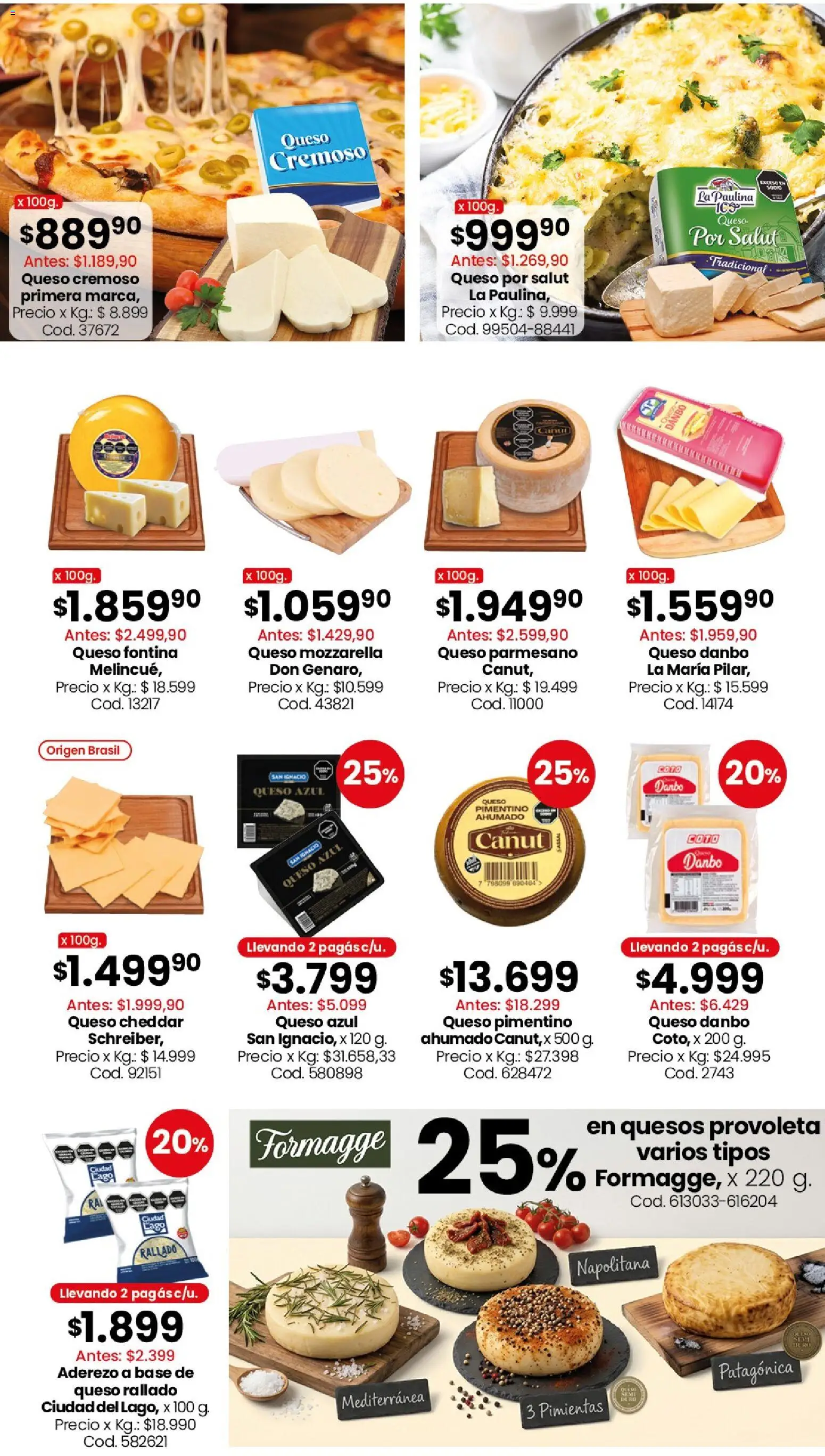 Coto - Ofertas │ válido desde el 24/08/2026 | Página: 8 | Productos: Queso Cheddar, Queso azul, Aderezo, Queso
