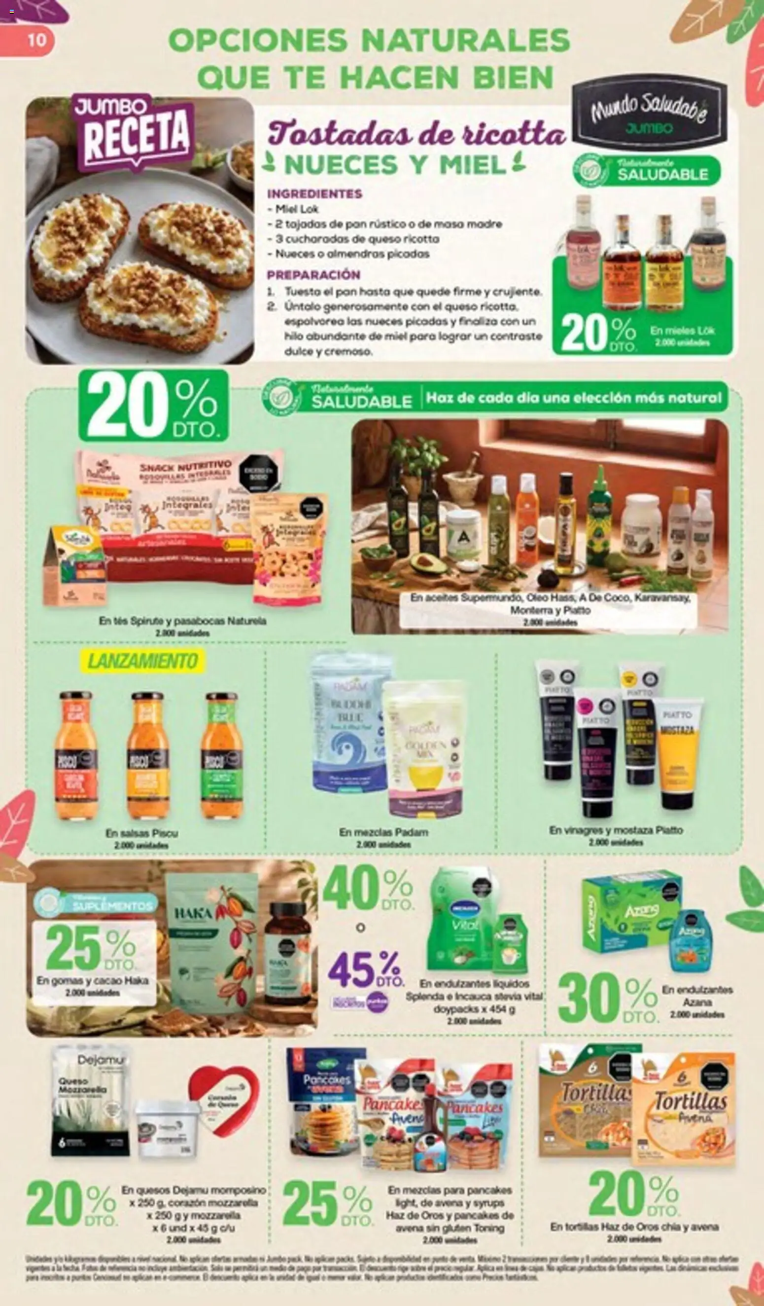 Jumbo revista - valida desde el 27/08/2026 | Página: 10 | Productos: Té, Gomas, Masa, Mostaza