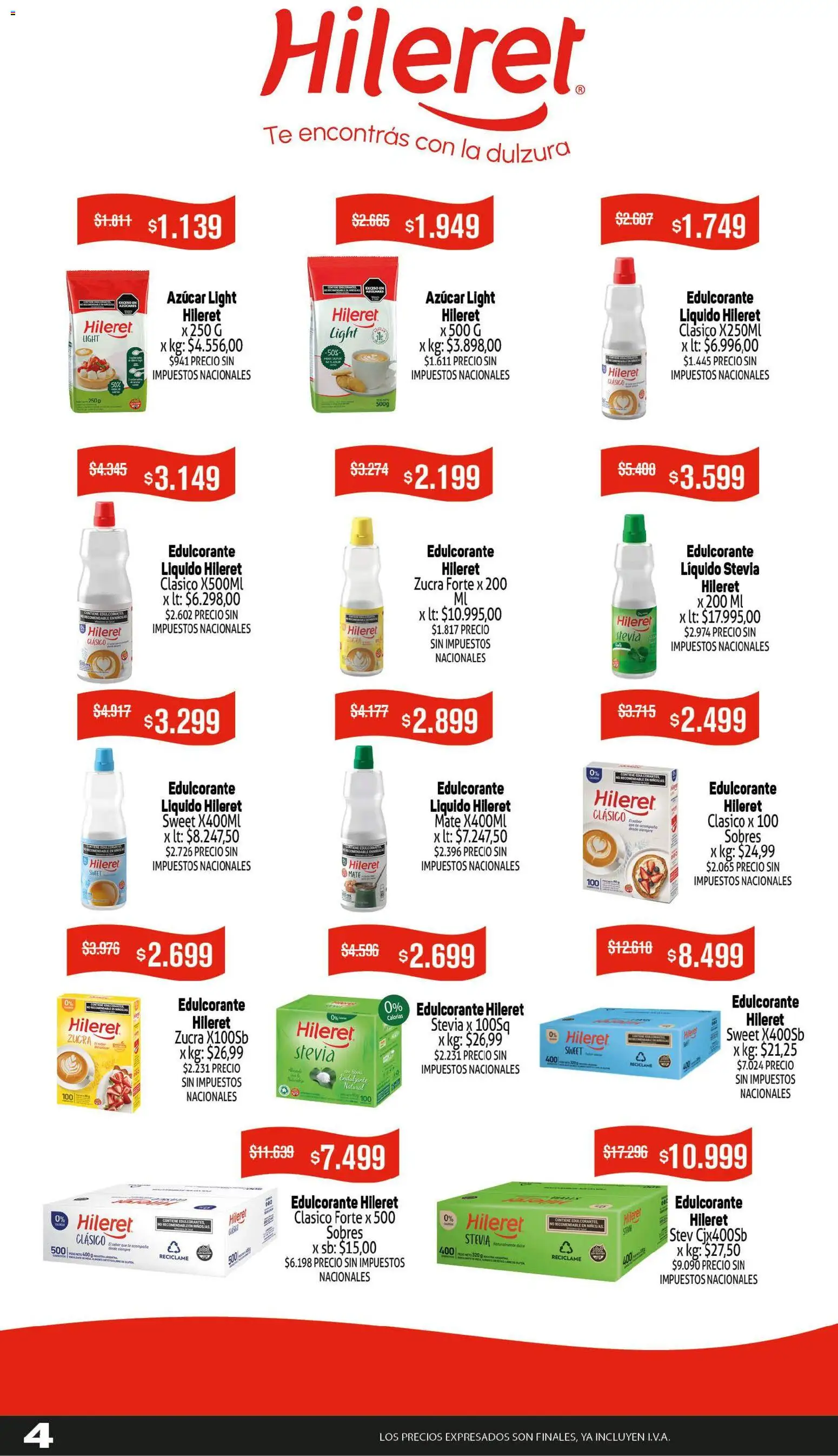 Makro Ofertas Volvete a Ilusionar │ válido desde el 07.05.2026 | Página: 4 | Productos: Mate, Azucar, Edulcorante, Té