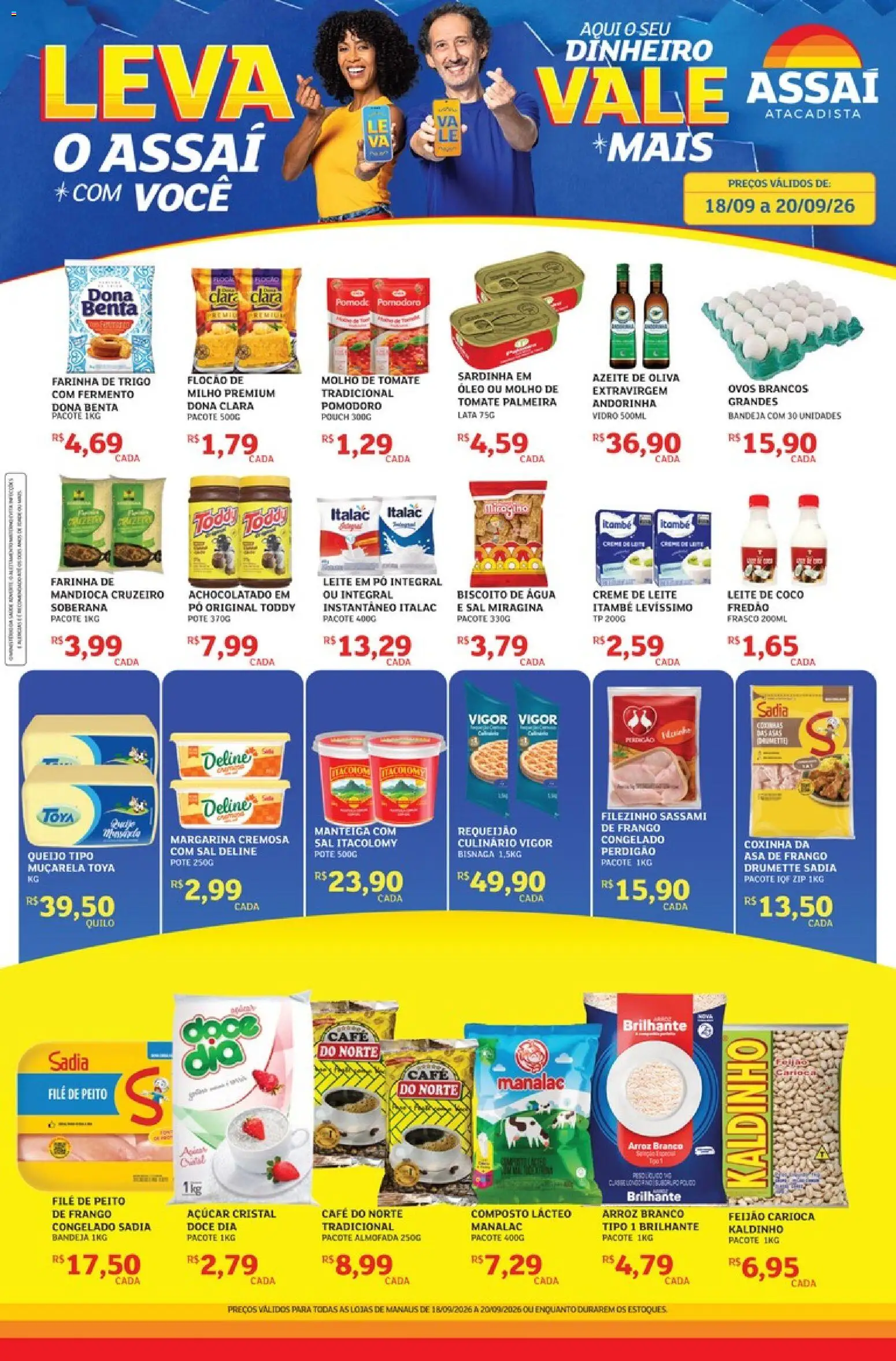Assaí Atacadista Folheto - válido de 18/09/2026 | Página: 1 | Produtos: Coco, Doce, Sal, Azeite de oliva