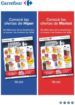 Vista previa Carrefour  Ofertas válido desde el 23/09/2026