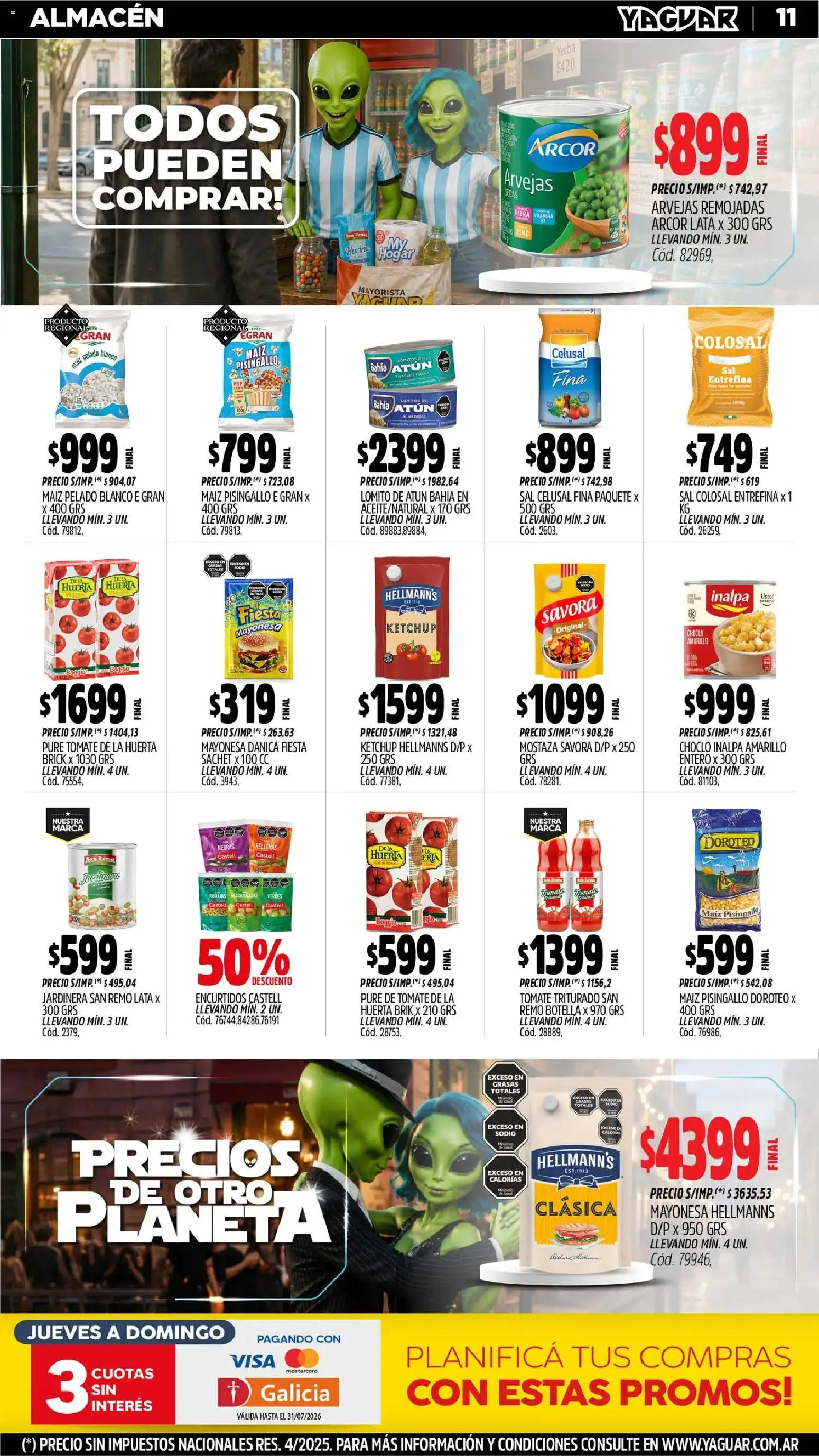 Yaguar - Oferta Semanal General Roca │ válido desde el 29/06/2026 | Página: 13 | Productos: Choclo, Maiz, Tomate, Pure de Tomate