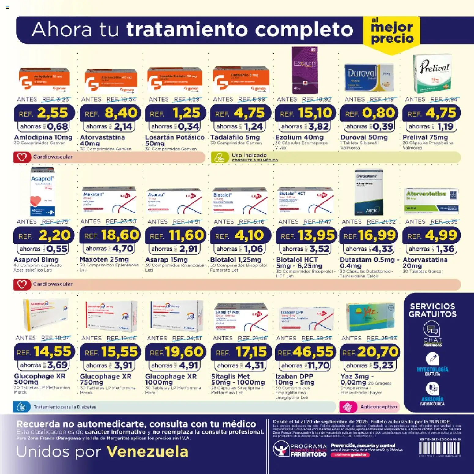FarmaTodo revista - valida desde el 14/09/2026 | Página: 12 | Productos: Tableta