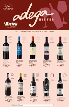 Bistek Supermercados ofertas Adega - Pré-Visualização do folheto da loja Bistek Supermercados, válido de 25/06/2026