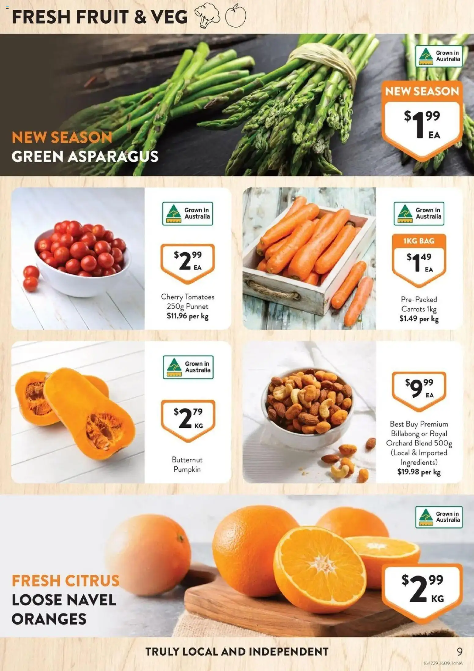 Foodworks catalogue - valid from 16/09/2026 | Page: 9 | Products: Oranges, Fruit, Bag, Citrus