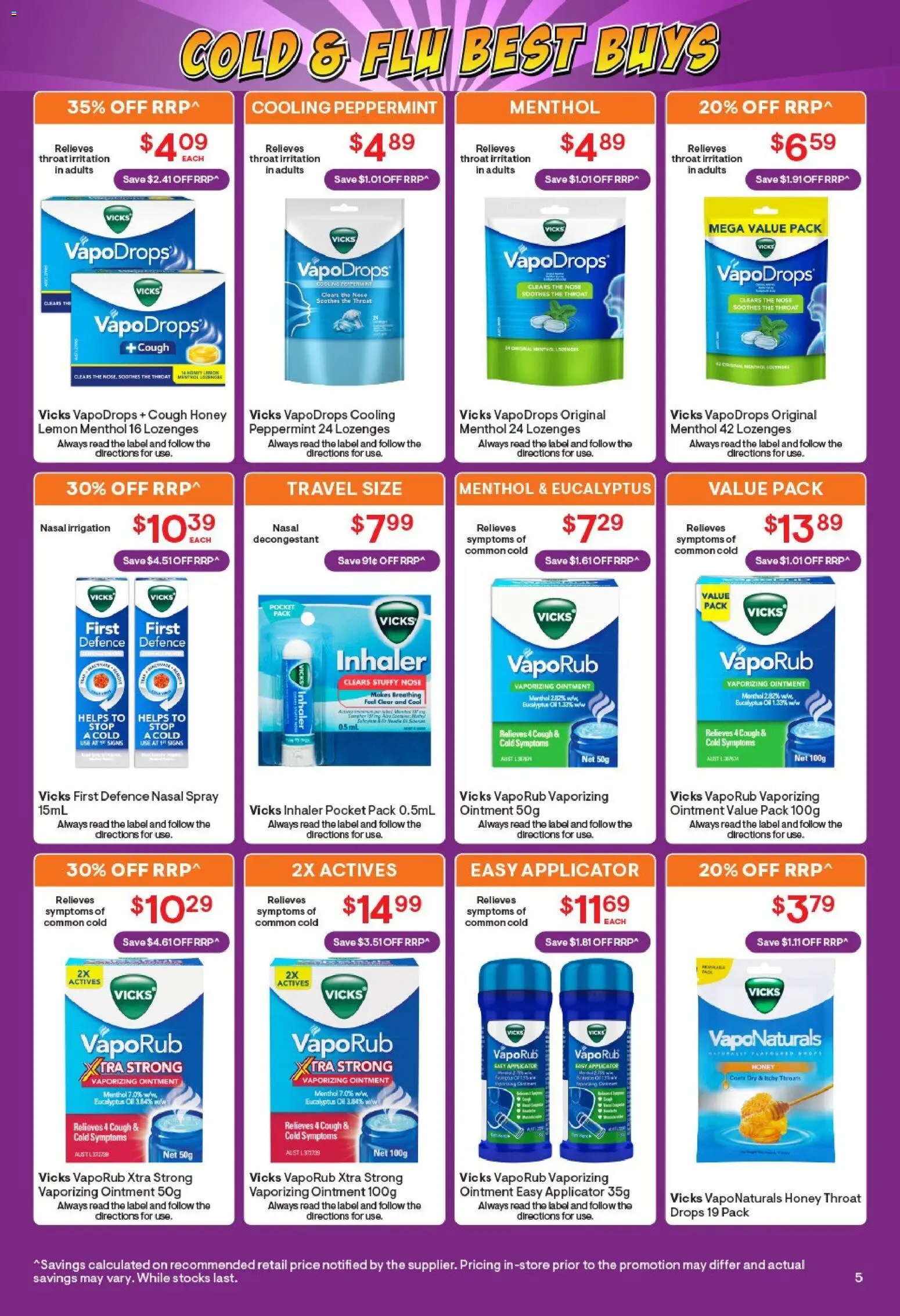 Discount Drug Stores catalogue - valid from 20.05.2026 | Page: 6 | Products: Honey, Irrigation, Nasal spray, VapoRub