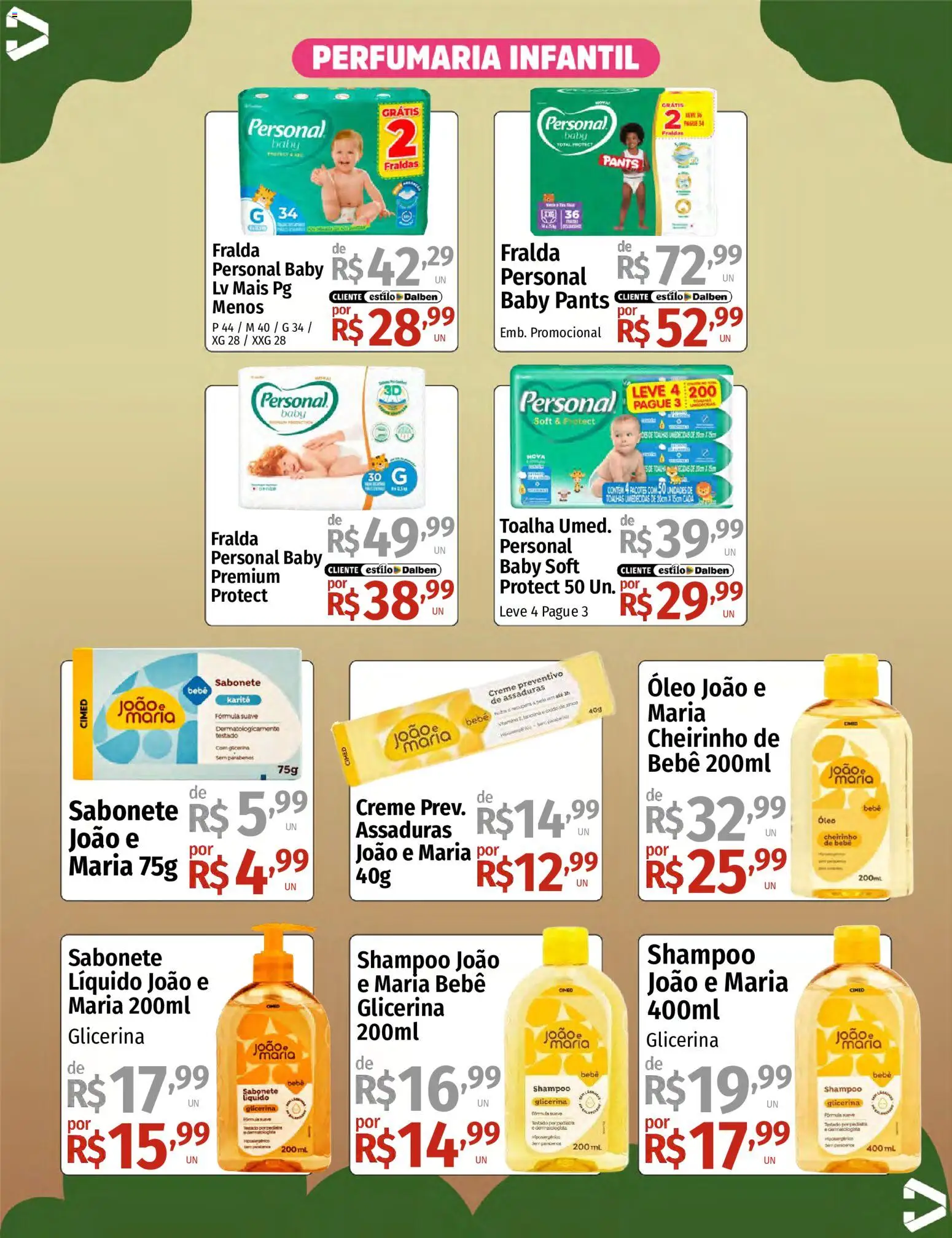 Supermercado Dalben Folheto - válido de 08/09/2026 | Página: 2 | Produtos: Óleo, Creme, Fraldas, Sabonete líquido