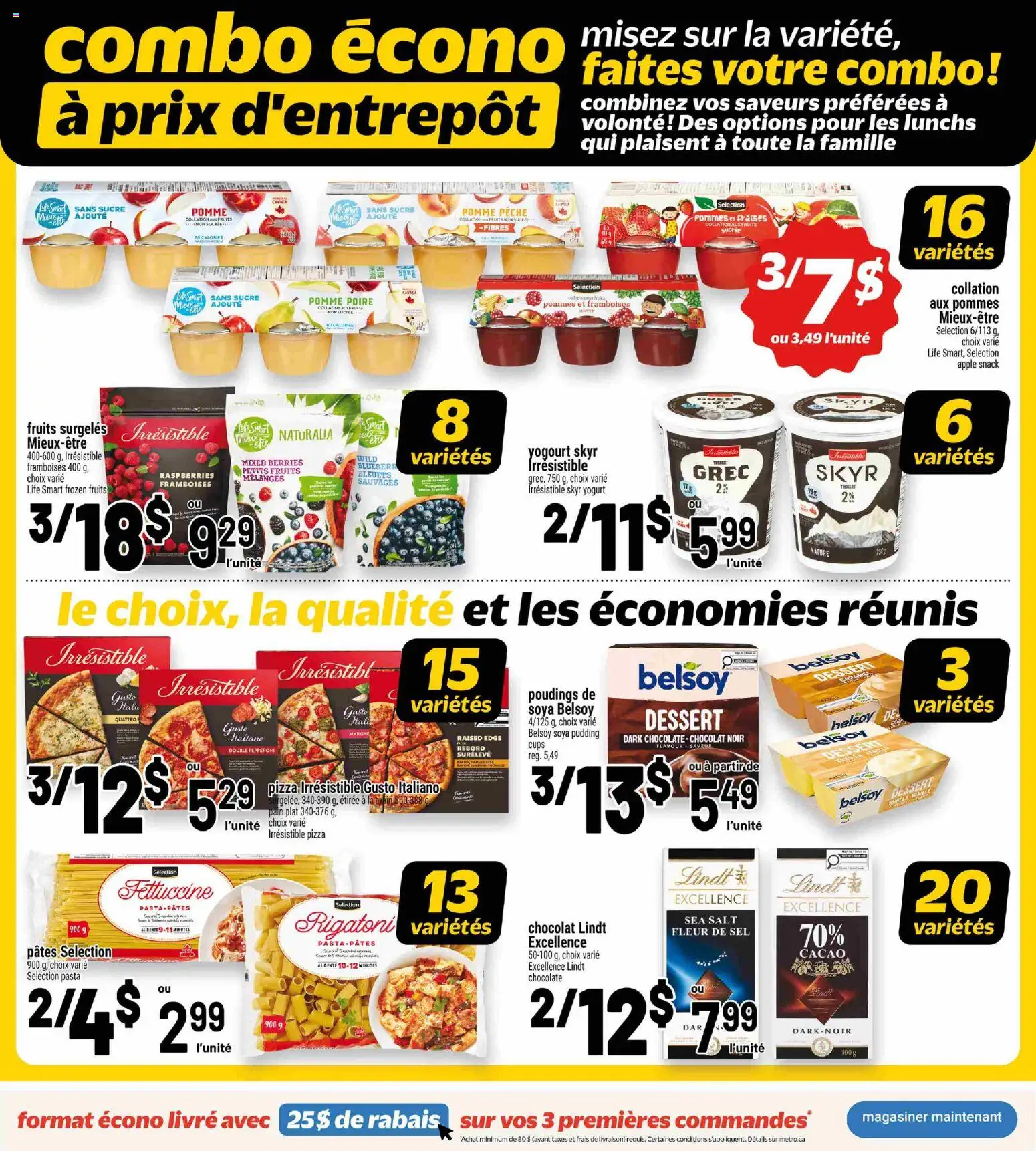Metro flyer valid from Oct 1, 2026 | Page: 2 | Products: Pasta, Lindt, Yogurt, Pizza