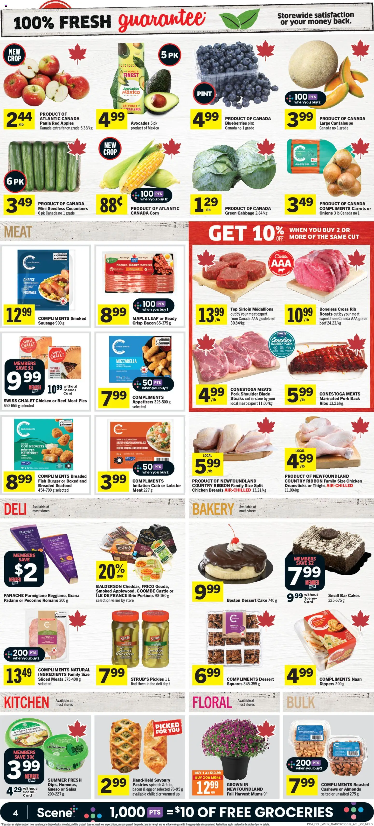 Foodland flyer valid from Aug 20, 2026 | Page: 5 | Products: Sausage, Corn, Pork shoulder, Ingredients