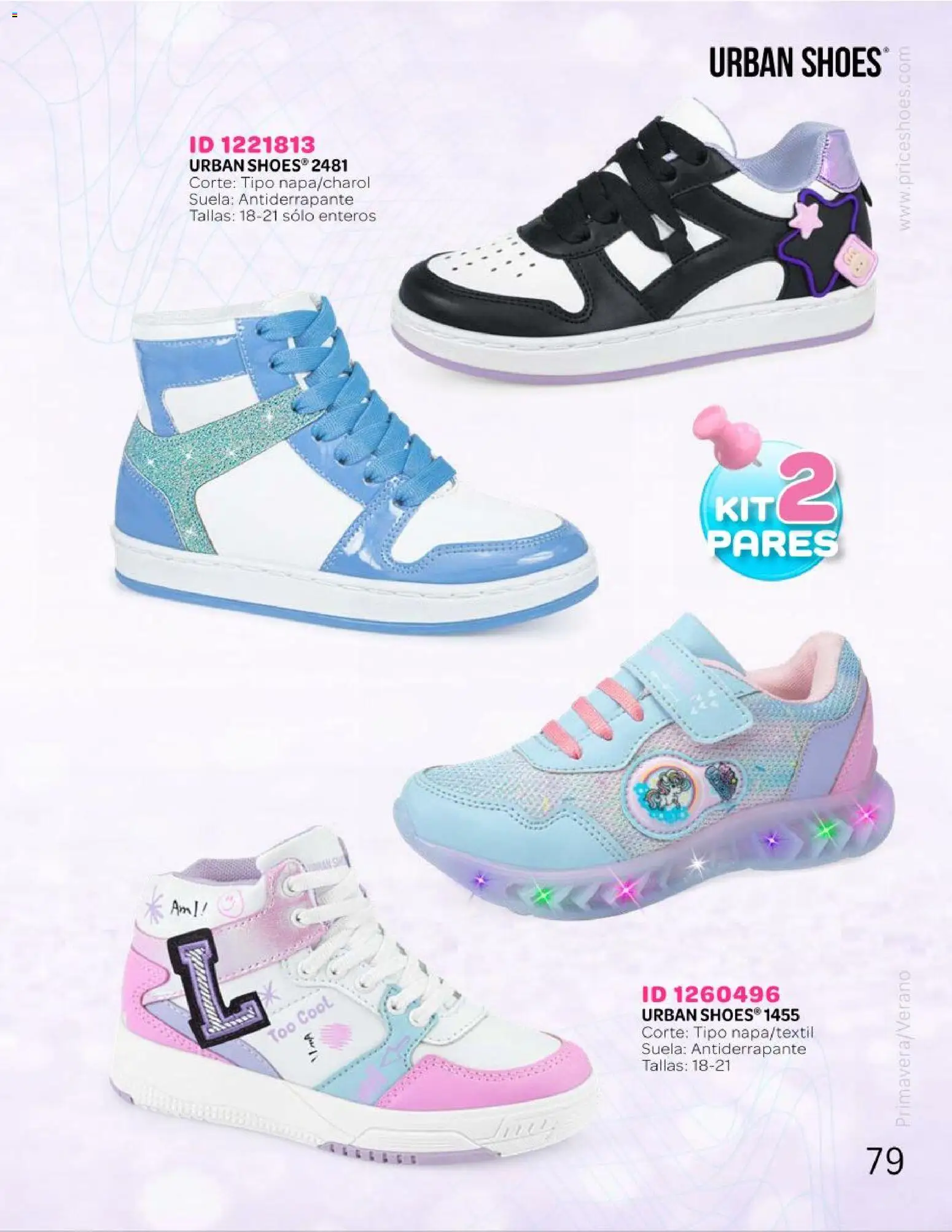 Nuevas ofertas de Price Shoes válidas en toda la República Mexicana desde el 25.04.2026. ¡Encuentra las mejores ofertas en Price Shoes catálogo Kids todo en uno! | Página: 79