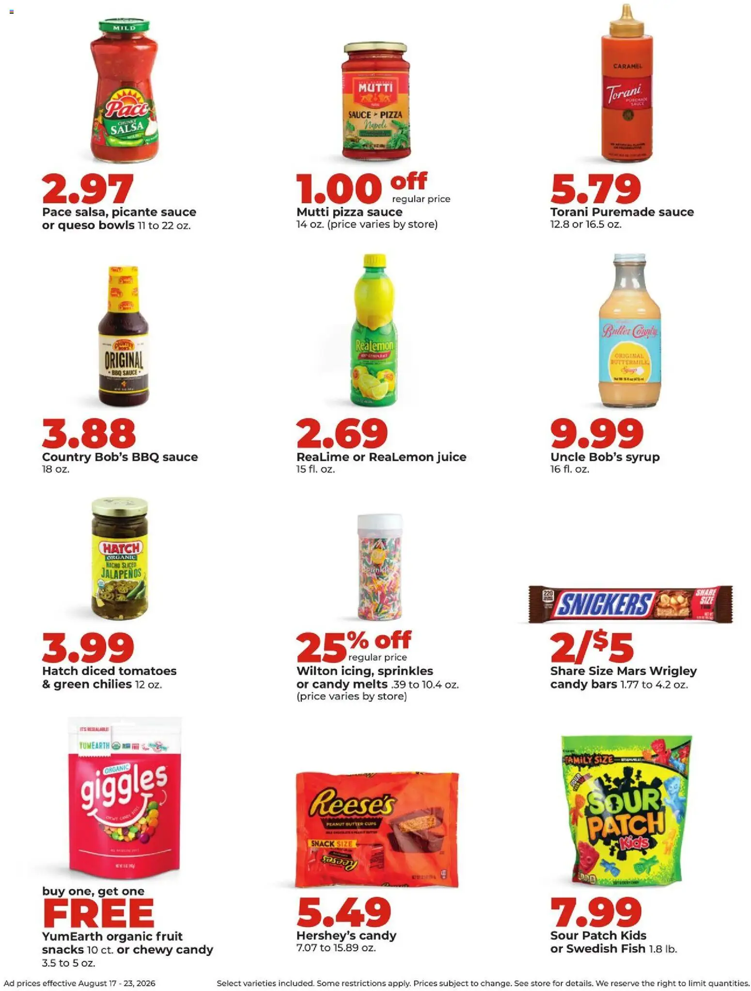 HyVee Weekly Ad - valid from 08/17/2026 | Page: 22 | Products: Butter, Fish, Sauce, Peanut butter
