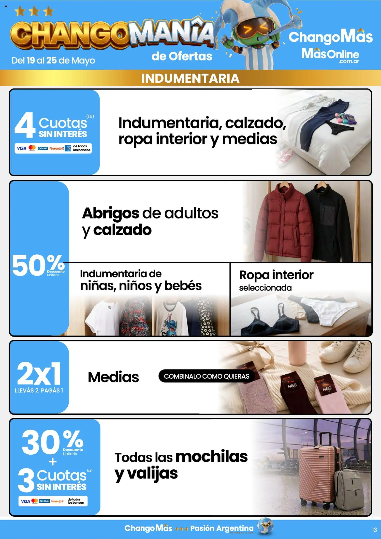 Changomas ofertas │ válido desde el 19.05.2026 | Página: 13 | Productos: Ropa, Ropa interior, Medias