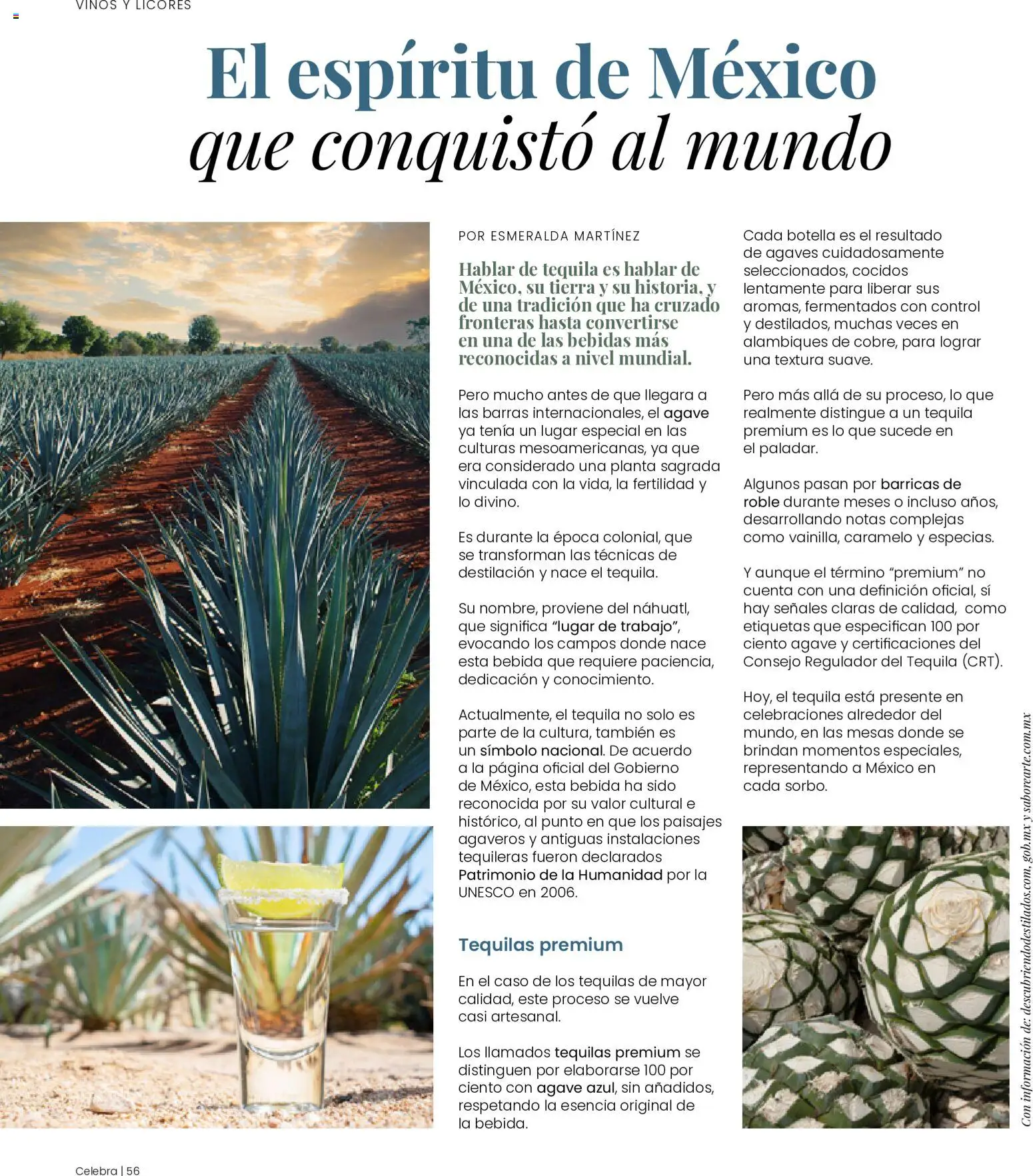 Nuevas ofertas de H-E-B válidas en toda la República Mexicana desde el 01.05.2026. ¡Encuentra las mejores ofertas en H-E-B folleto Celebra! | Página: 56 | Productos: Tequila, Planta, Botella