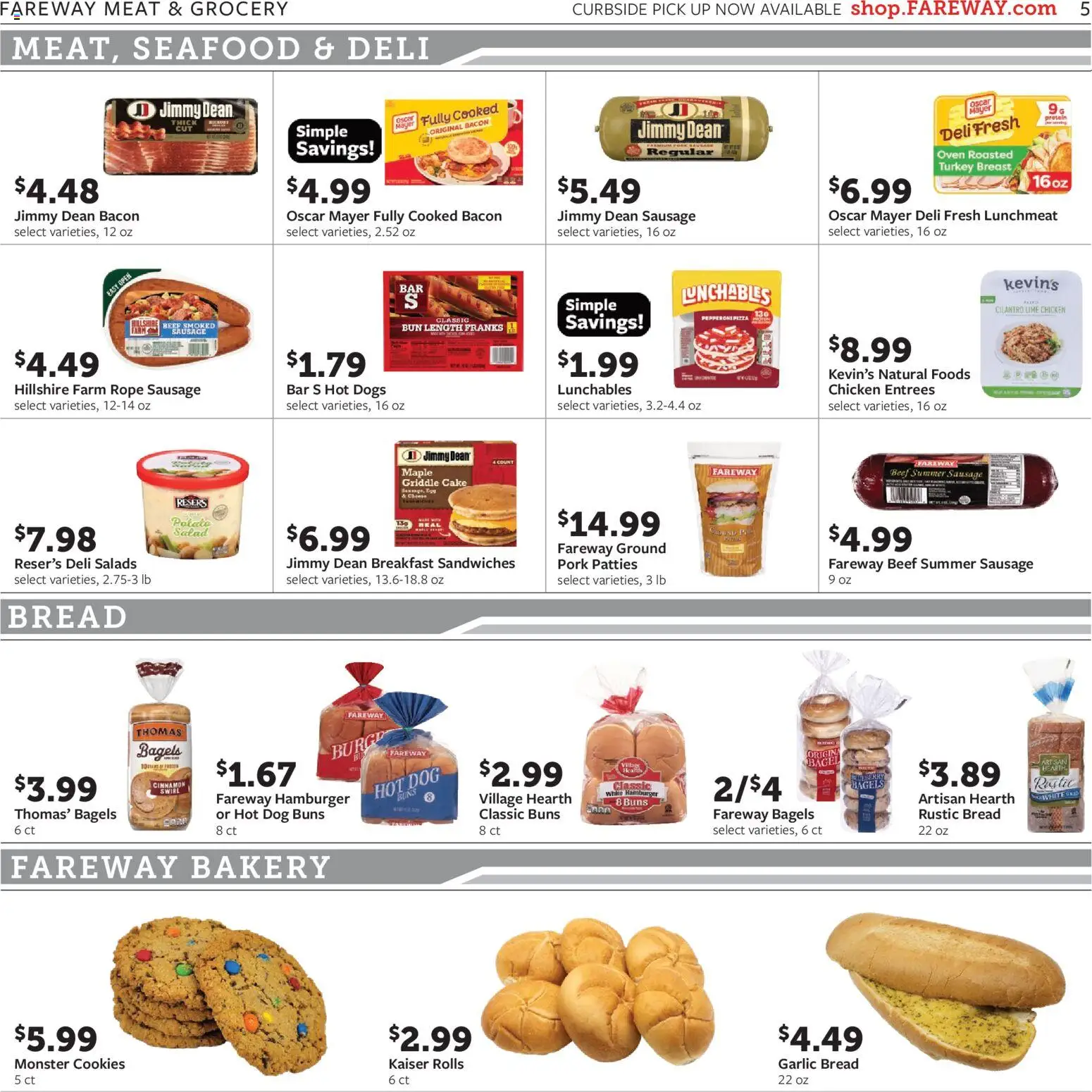 Fareway Weekly Ad - valid from 08/10/2026 | Page: 5 | Products: Turkey, Turkey breast, Pork, Cookies