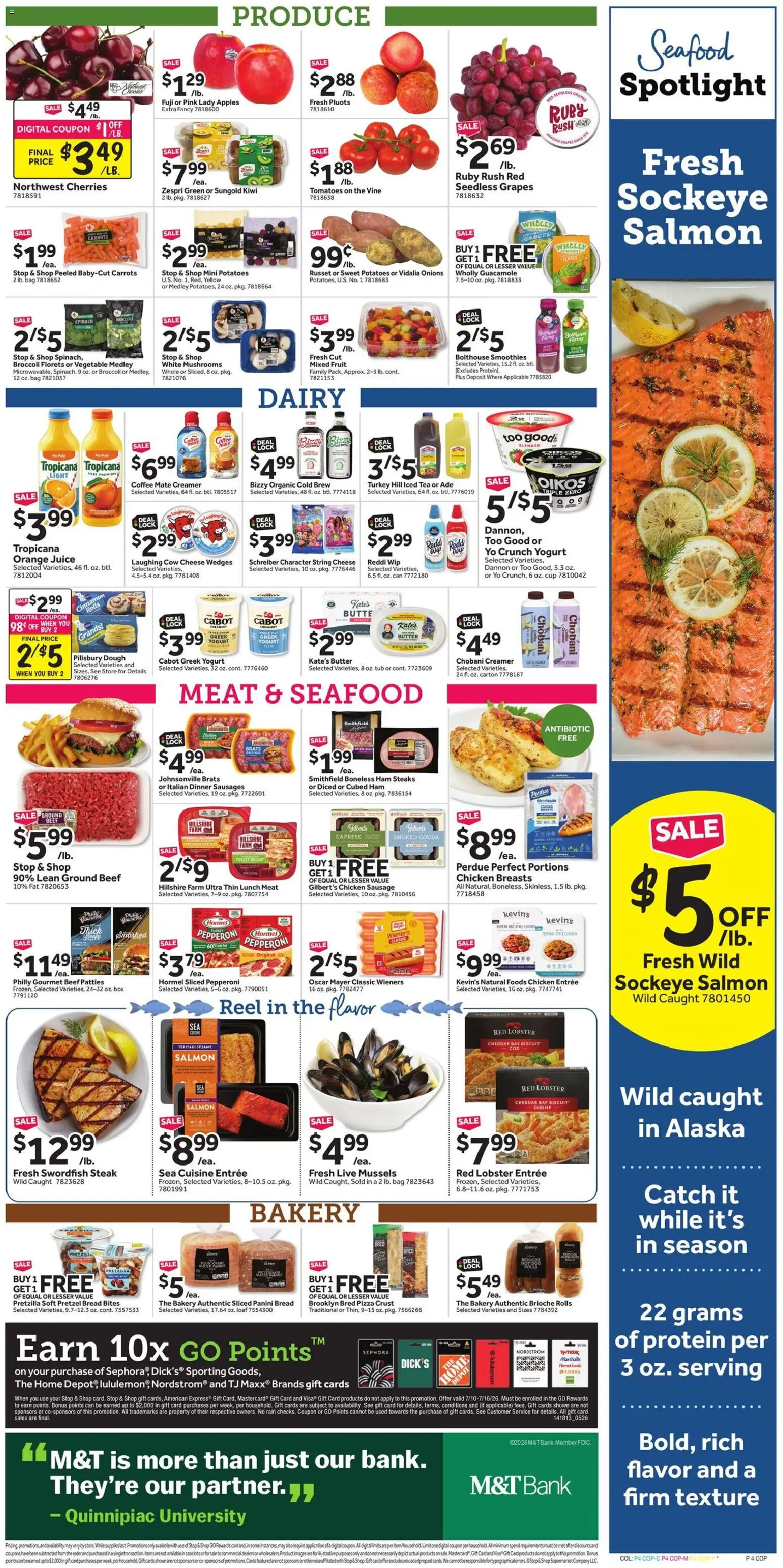 Stop & Shop Weekly Circular - NY - valid from 07/10/2026 | Page: 8 | Products: Box, Ham, Pizza, Tomatoes
